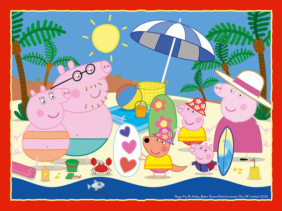 Ravensburger Peppa Pig 4 in a Box Puzzle - 72-Piece Jigsaw for Kids 3 Years and Up