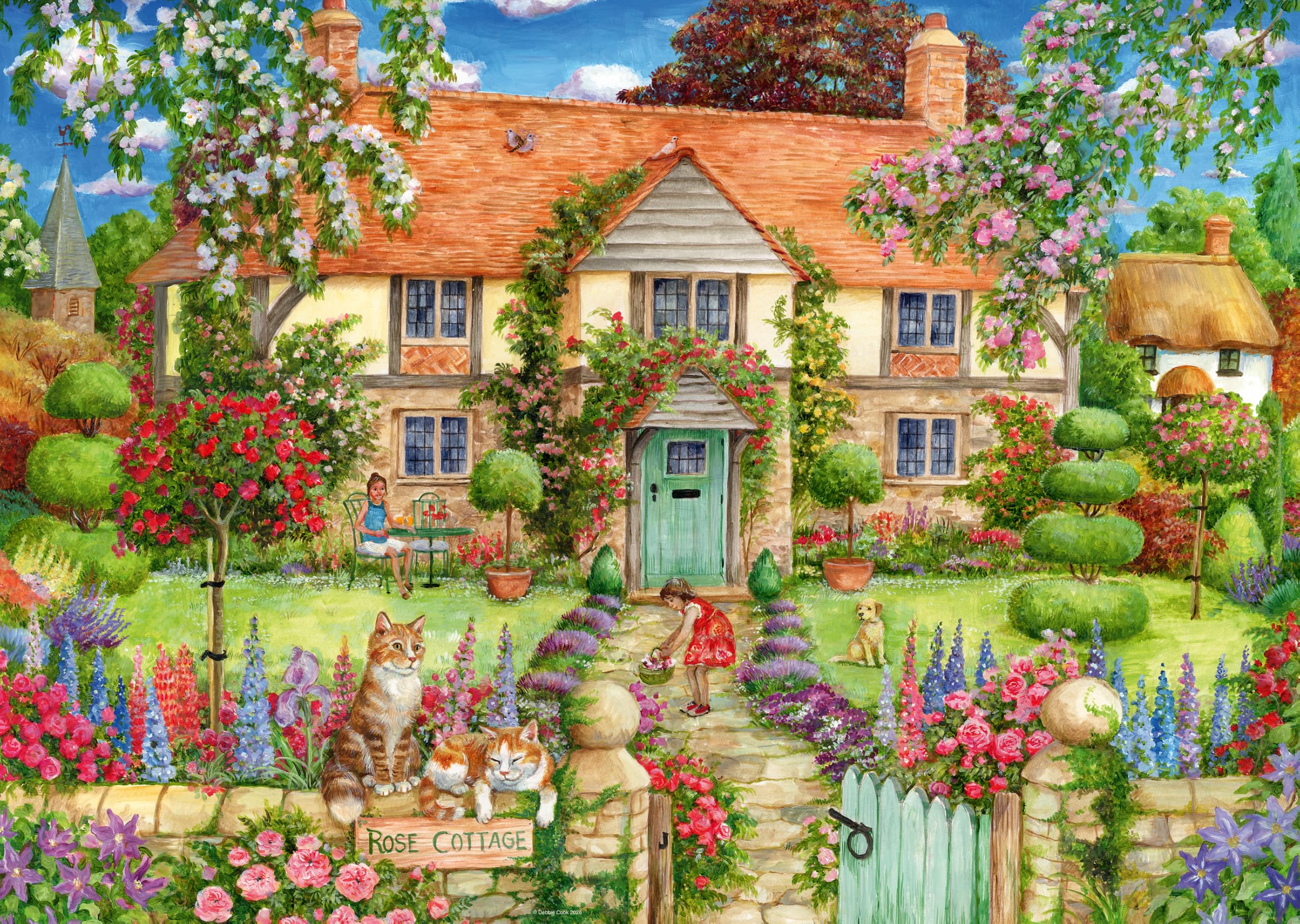 Ravensburger Rose Cottage 1000 Piece Jigsaw Puzzle for Adults & Kids Age 12+