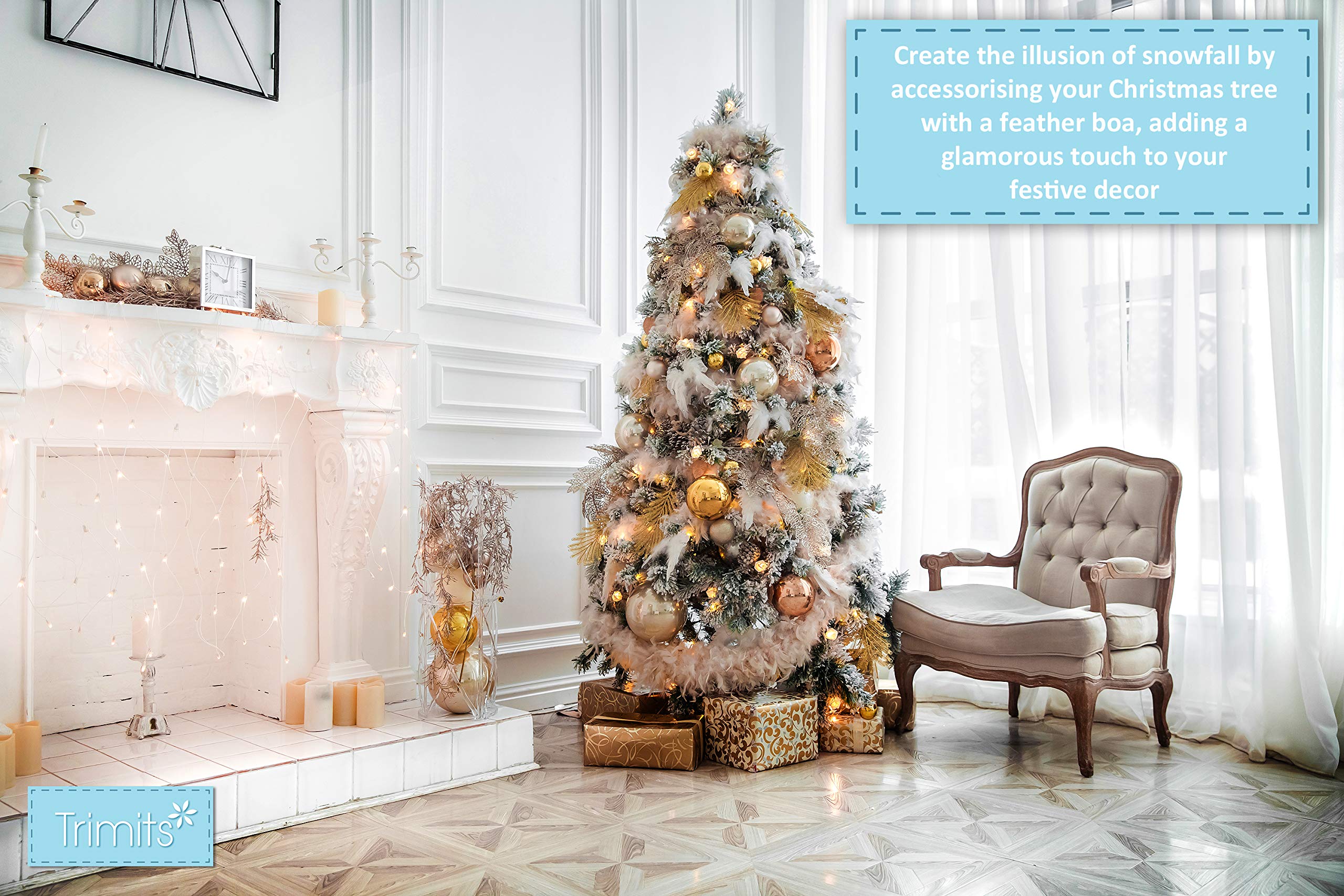 Trimits Marabou Feather Boa 1.8m - Pink Costume Accessory for Fancy Dress, Festivals & Decor 7