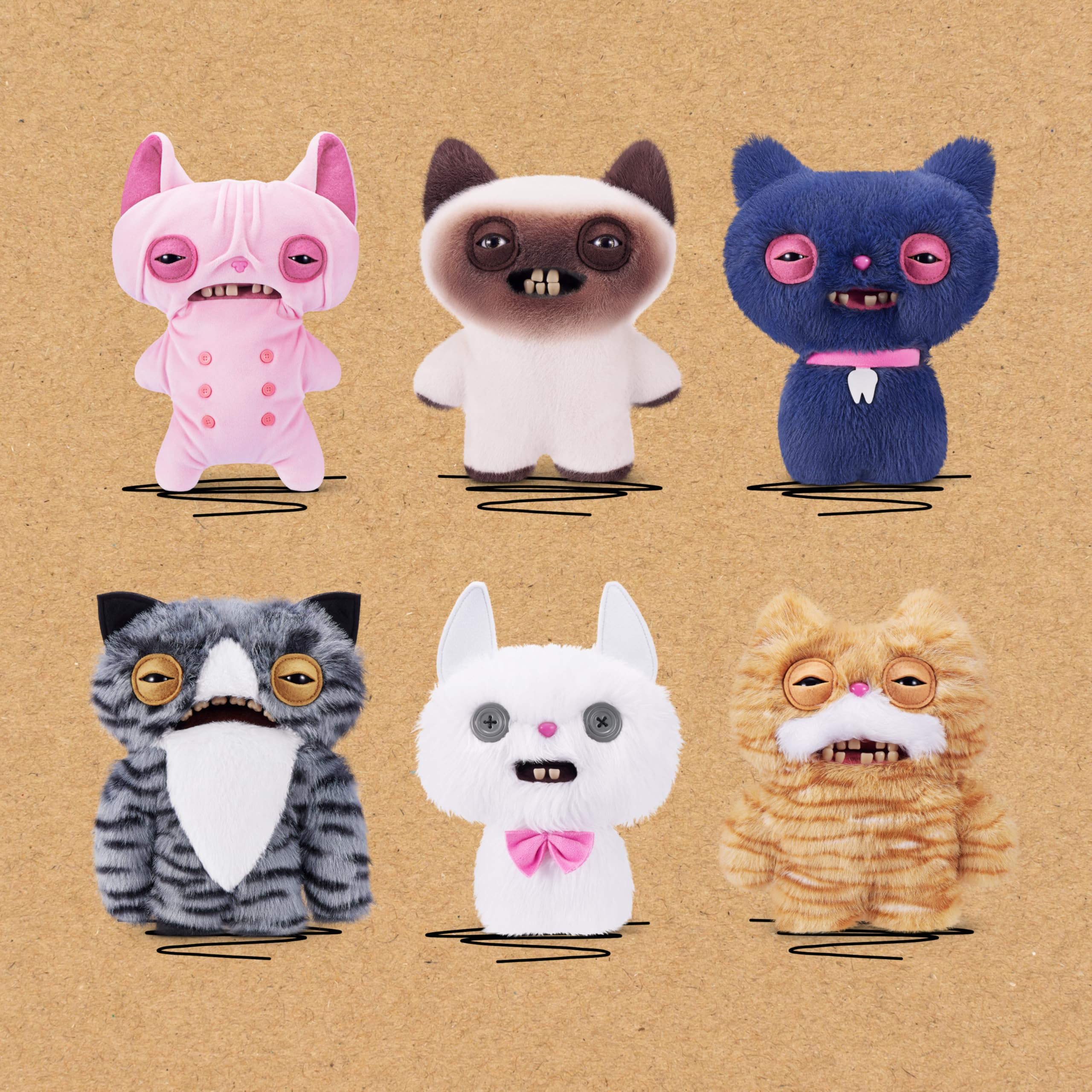 Fuggler Alley Cats Stinkface Plush Toy - 9-Inch | Human-Like Teeth | Polyester 4