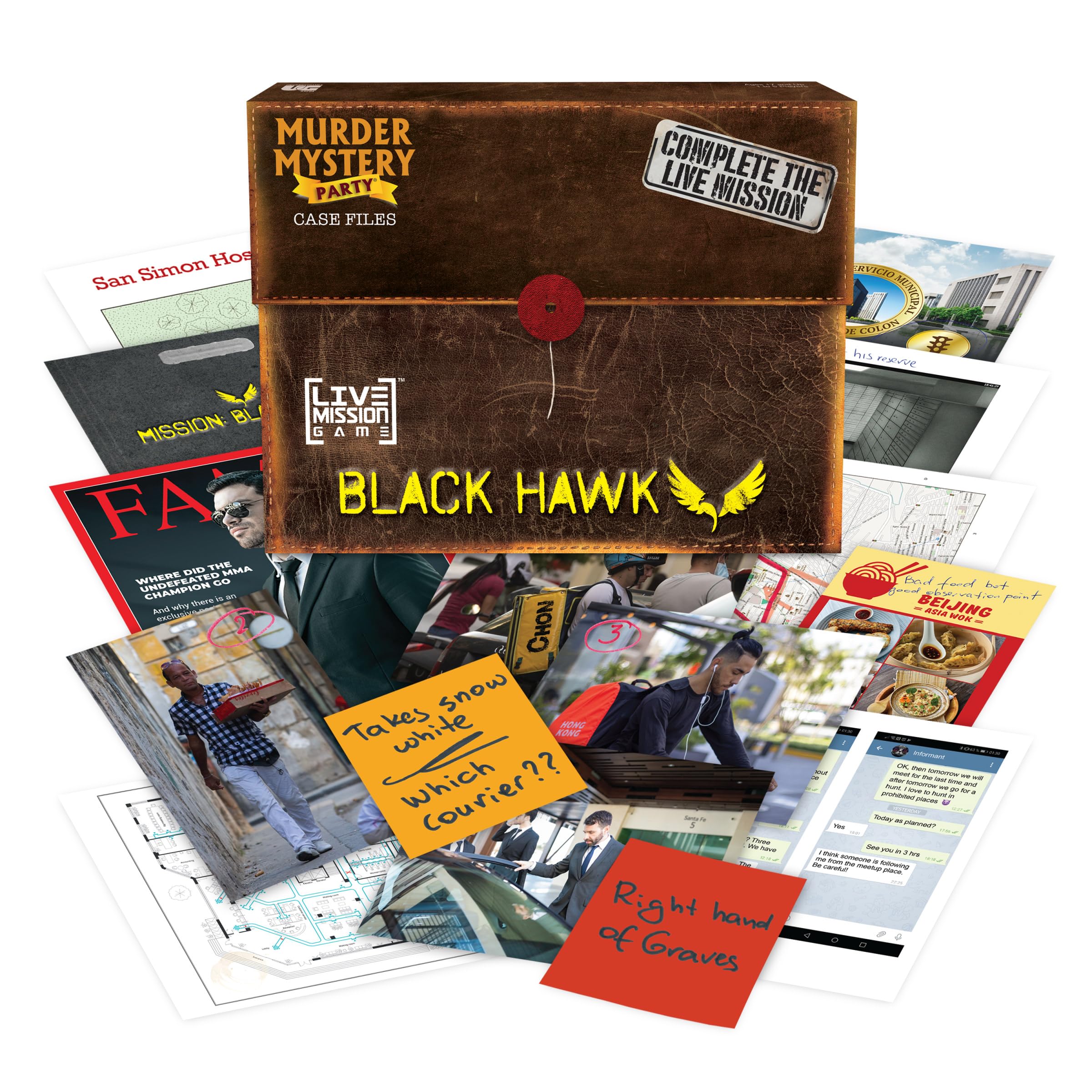 Murder Mystery Party: Mission Black Hawk Live Case File 1