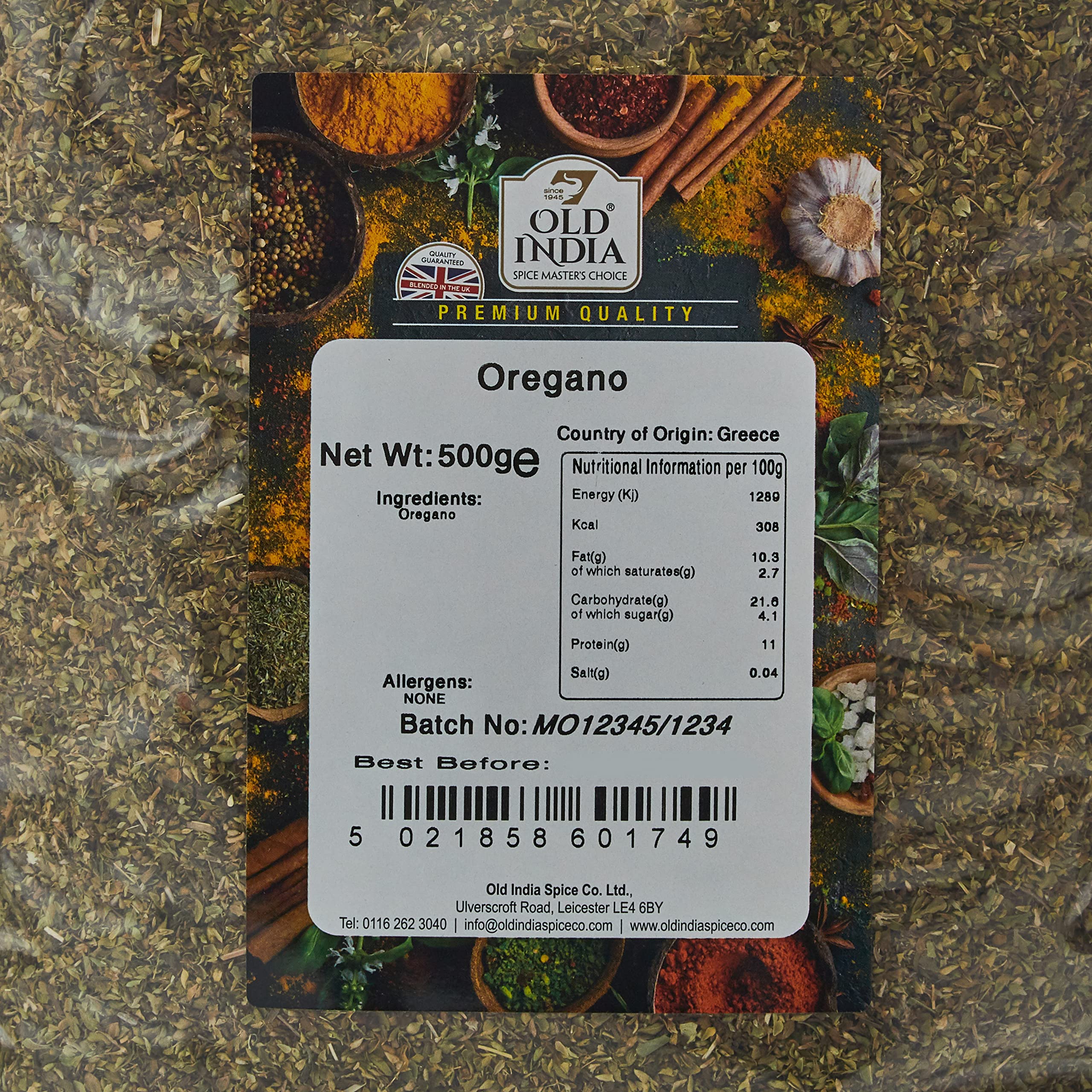 Old India Oregano Whole Spice - 500g Natural & Additive Free 2