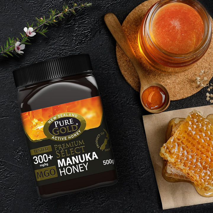 Pure Gold Manuka Honey 300+ MGO Certified 500g