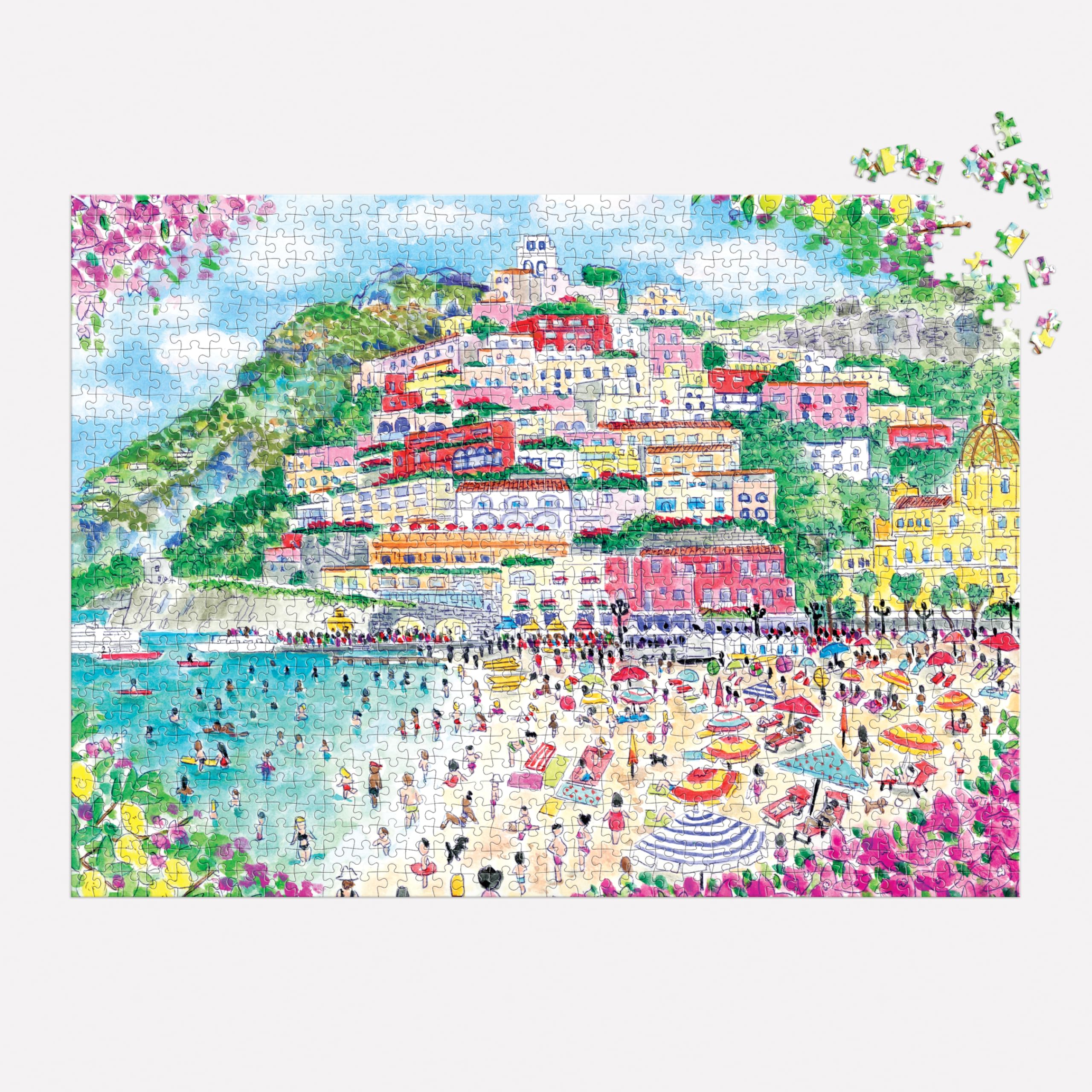 Galison Coast of Italy - 1000 Piece Michael Storrings Jigsaw Puzzle 6