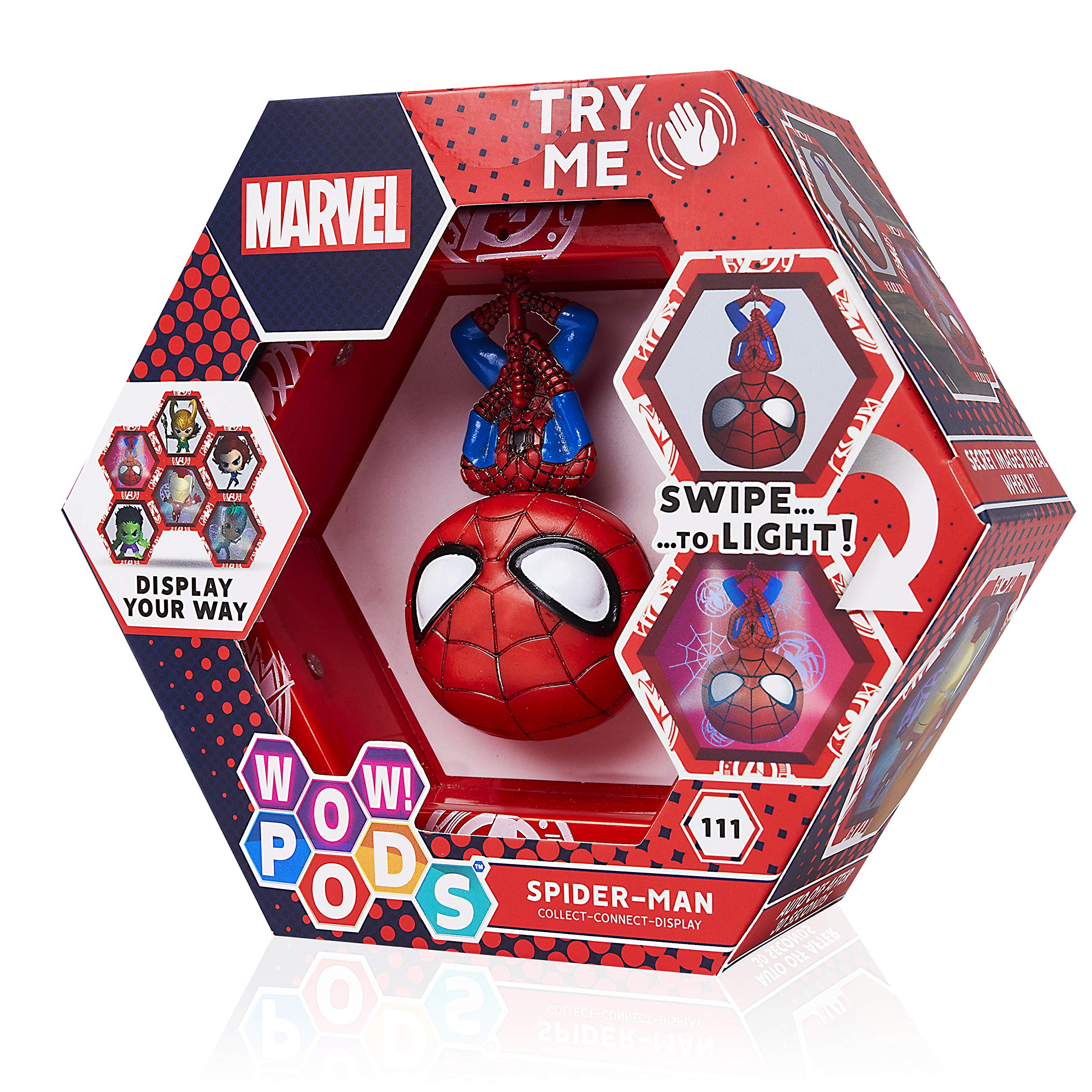 WOW! PODS Avengers Collection - Spider-Man Light-Up Bobble Head Figure 8