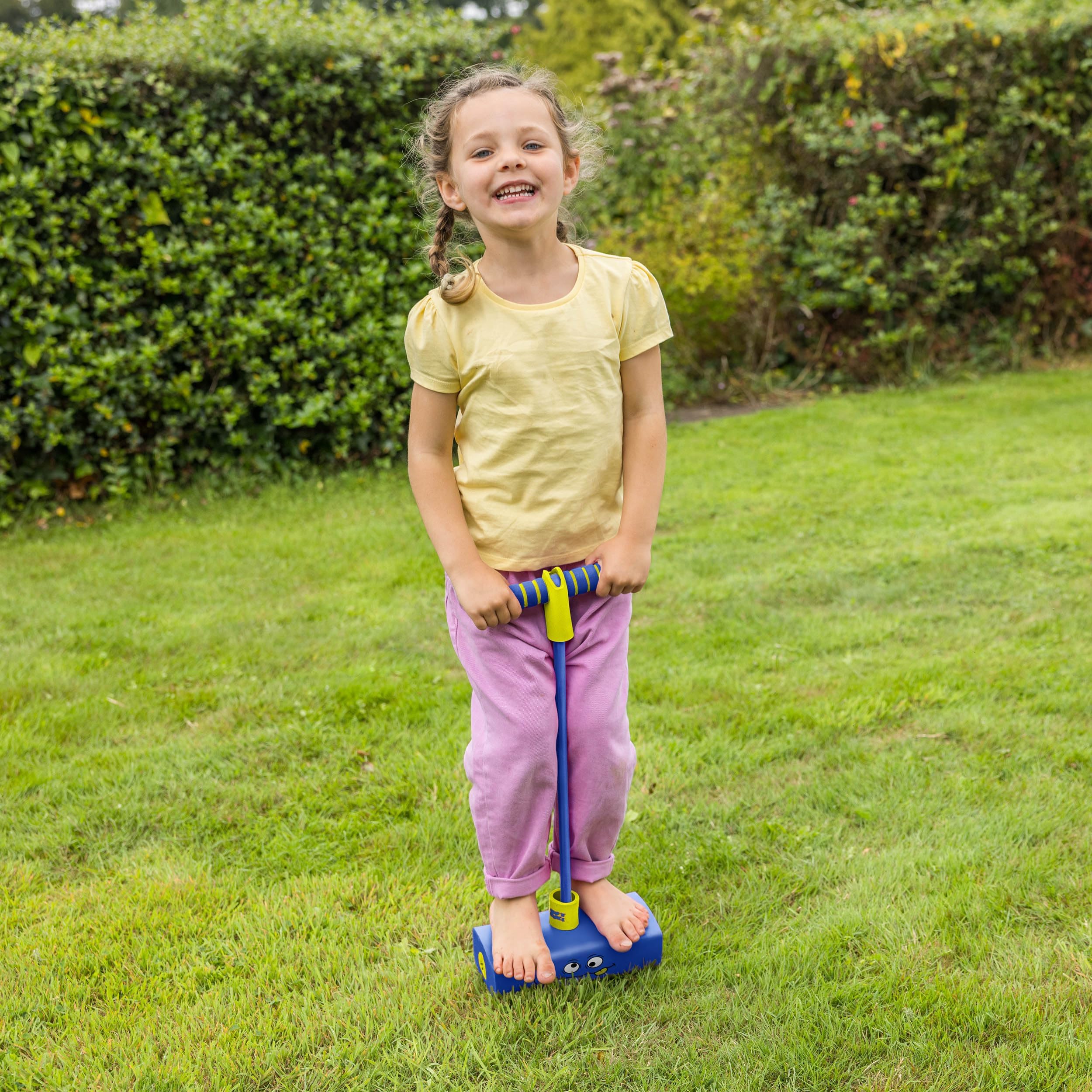 Toyrific Jump ‘N’ Bouncer Bungee Hopper - Foam Pogo Jumper for Kids 3+ | Max 50kg | Blue 2