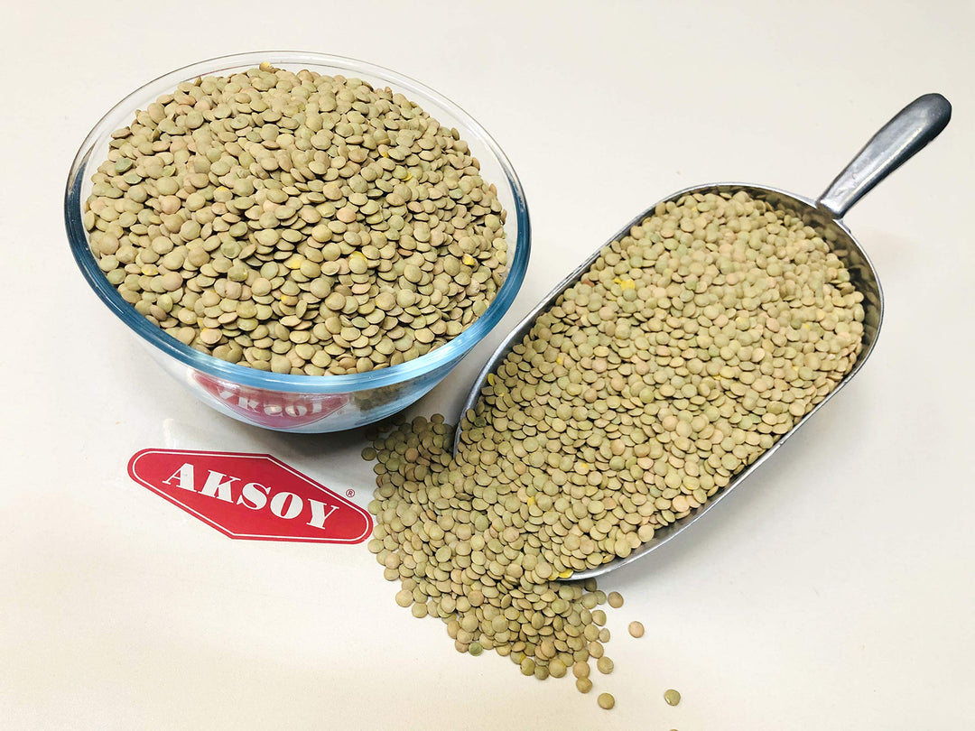 Aksoy Green Whole Lentils 1KG – High Protein, Fiber-Rich Pulses for Salads and Curries