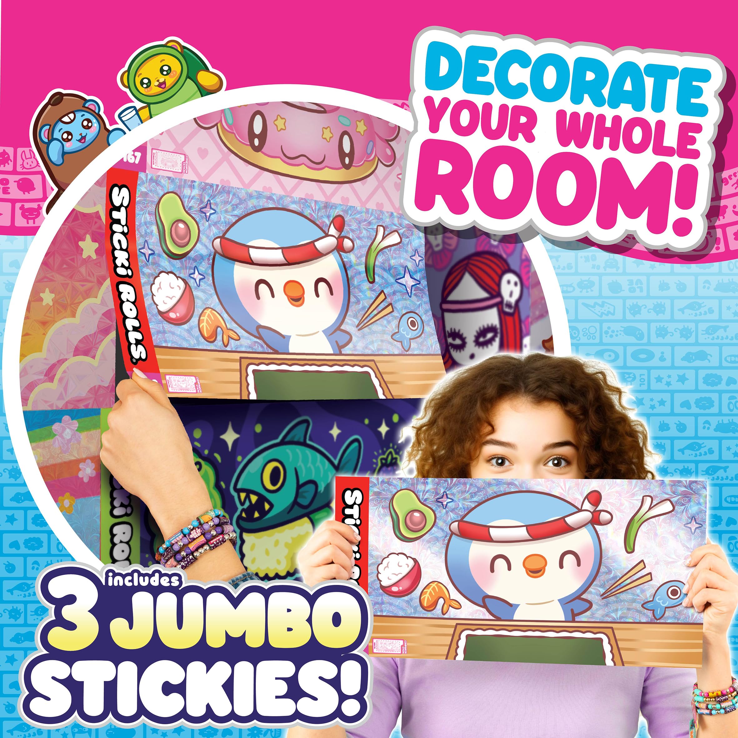 STICKI ROLLS Sticki Rolluxe S3 - Handbag Carry Case & Jewellery Craft Kit | Ages 5+ 9