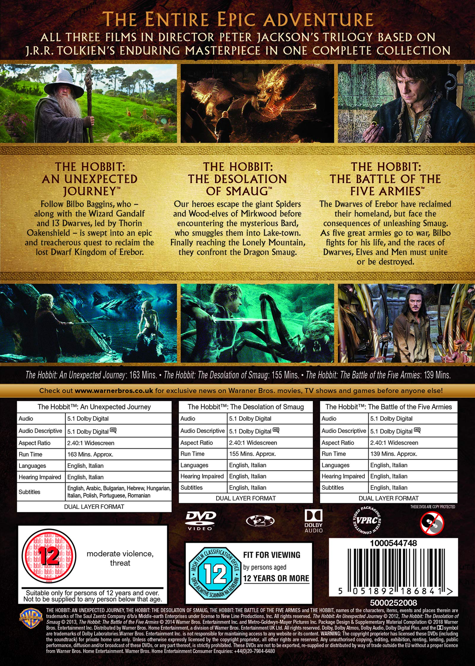 The Hobbit Trilogy [DVD] 3