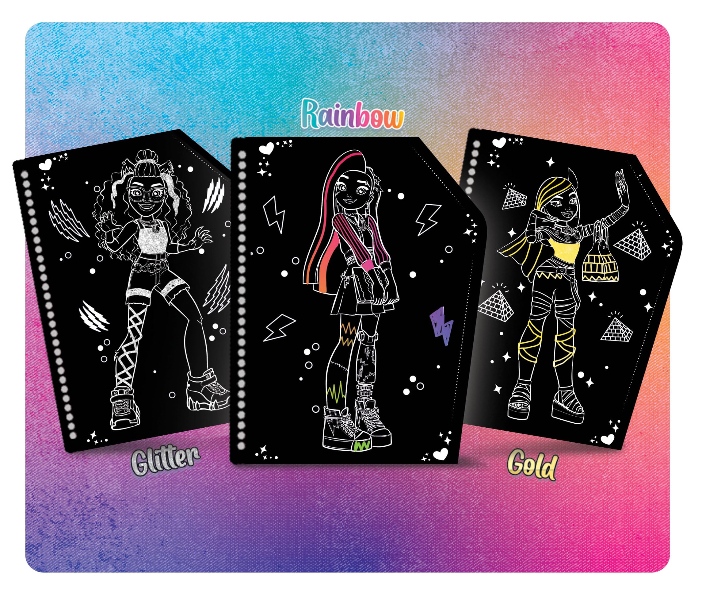 Lisciani Monster High Scratch Book - Monster Hug - For Children 4+ 3