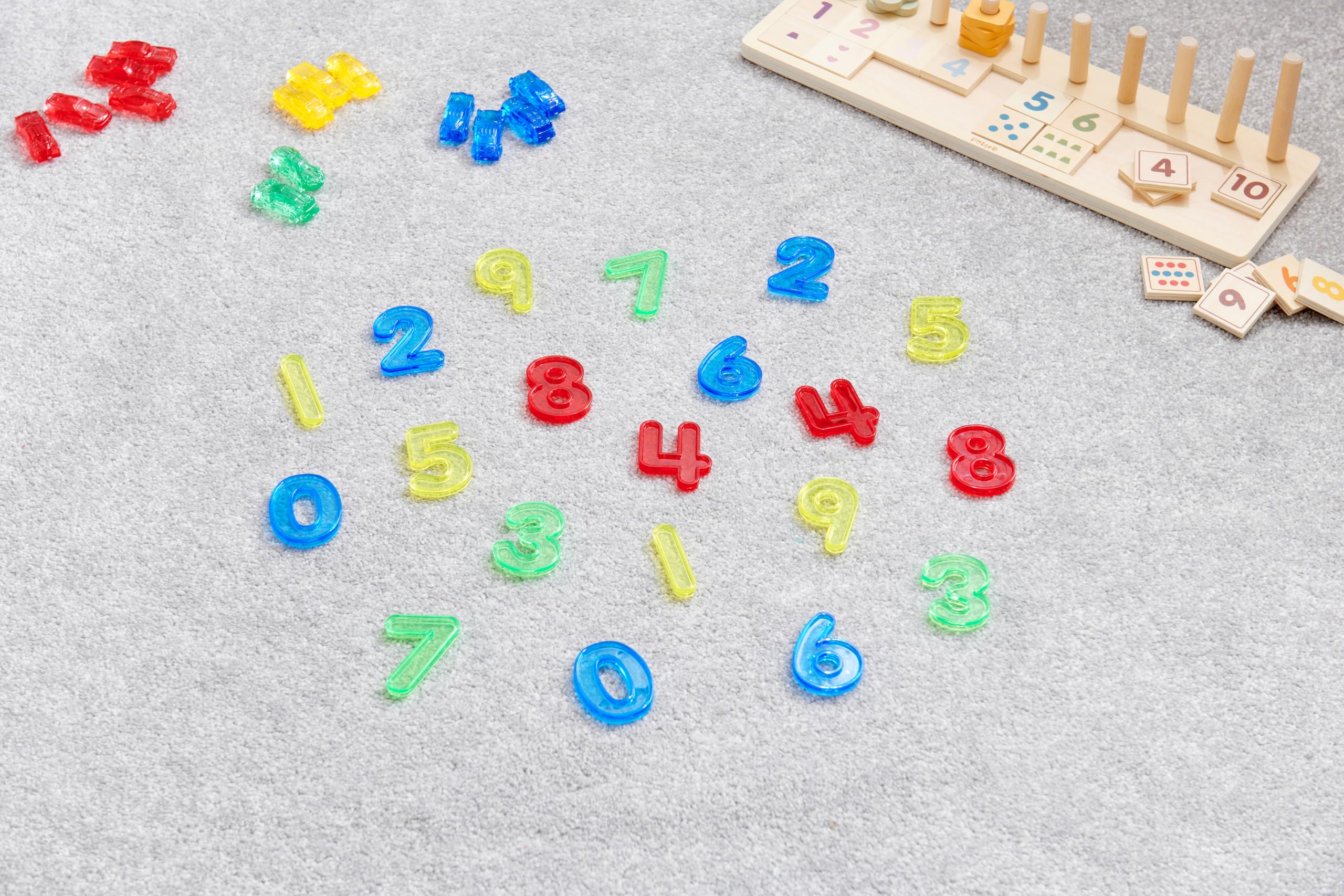 tickit 73141 Translucent Numbers - Colourful Acrylic Set for Light Box & Sensory Play | Ages 3+ 7
