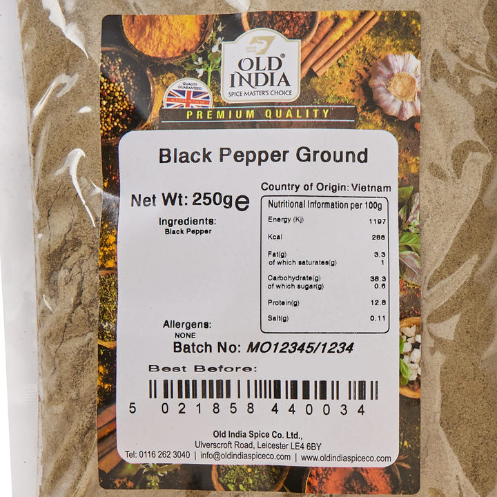 Old India Black Pepper Ground 250g