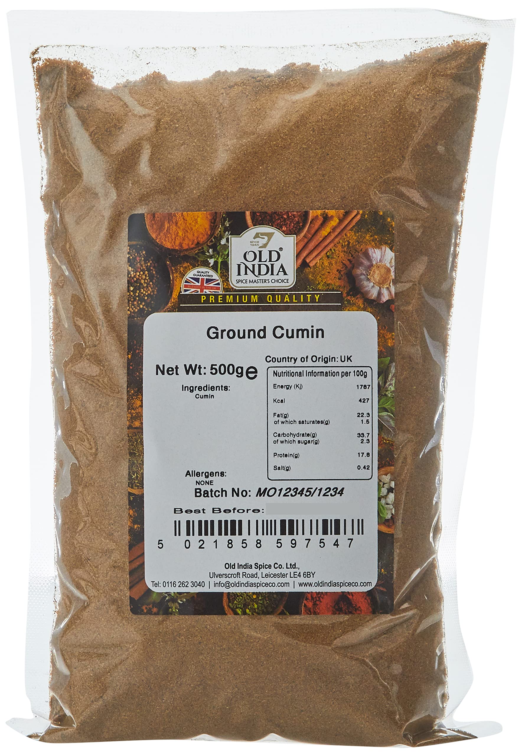 Old India Ground Cumin 500g 1