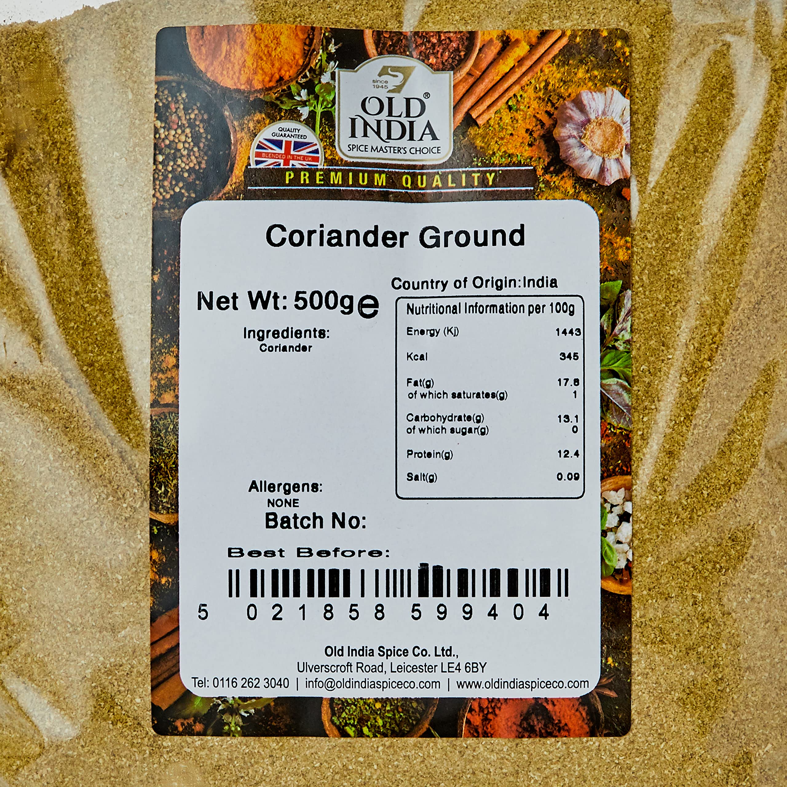 Old India Ground Coriander Powder - 100% Natural | 500g Bag 2