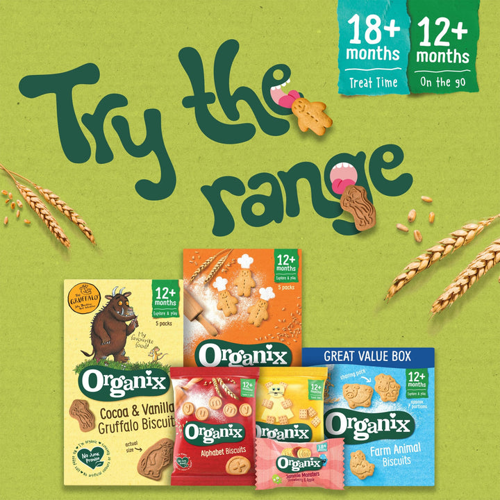 Organix Gingerbread Men Organic Toddler Snack Biscuits 12+ Months 135g