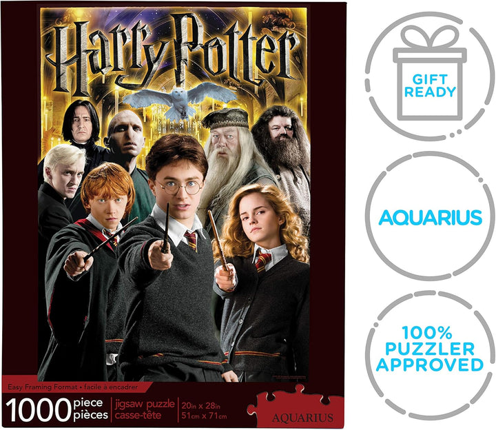 AQUARIUS Harry Potter Puzzle Character Collage - Harry Potter 1000-Piece Jigsaw Puzzle (65291)