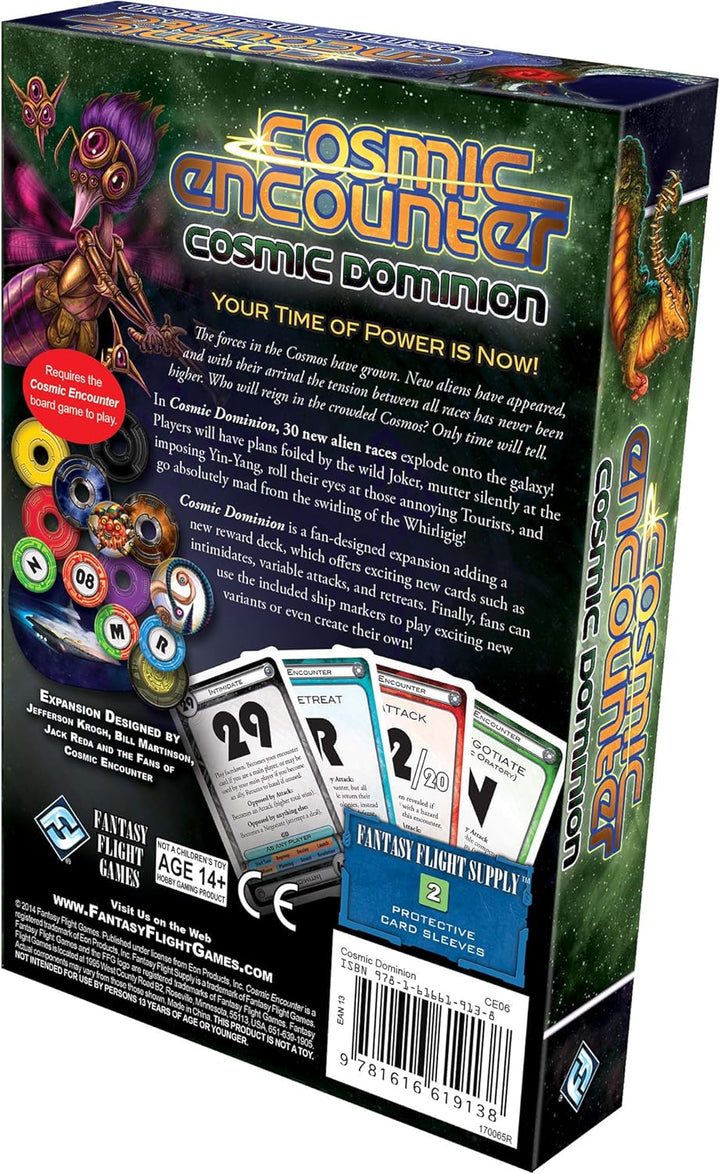 Fantasy Flight Games Cosmic Encounter Expansion: Cosmic Dominion - 3-5 Player Strategy Game (CE06)