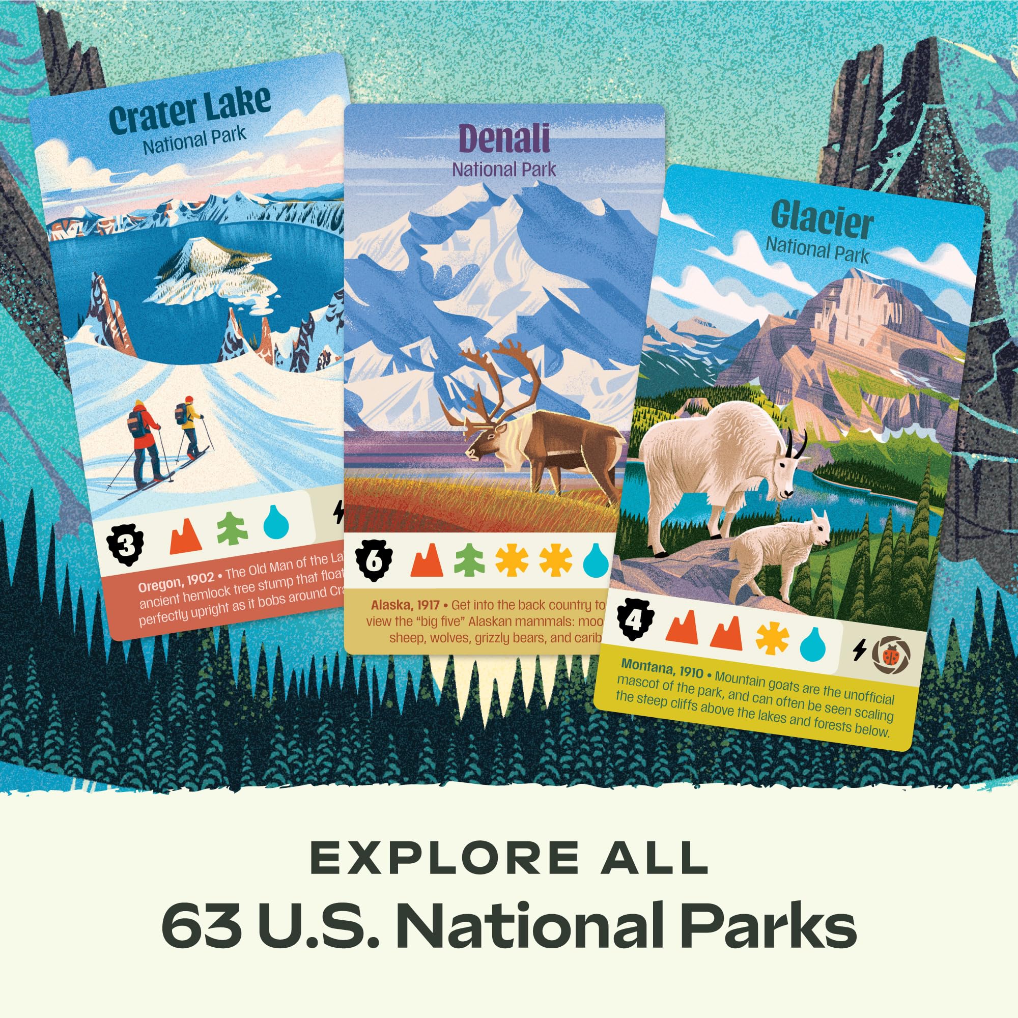 Keymaster Games Parks (2nd Edition) Board Game | 1-5 Players | Ages 10+ | 30-60 Min Playtime 3