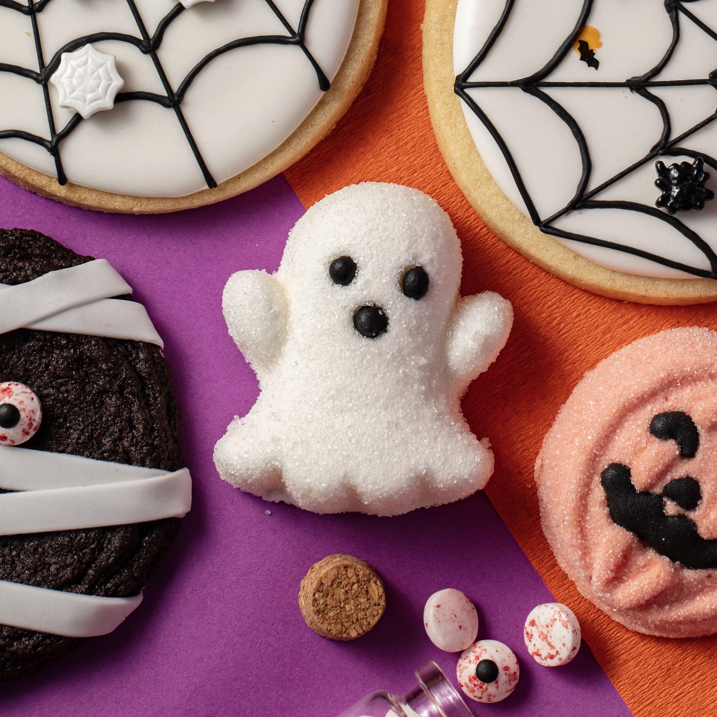 PME - Halloween Marshmallow Cake Toppers Pack of 12 Ghosts (180g) 5