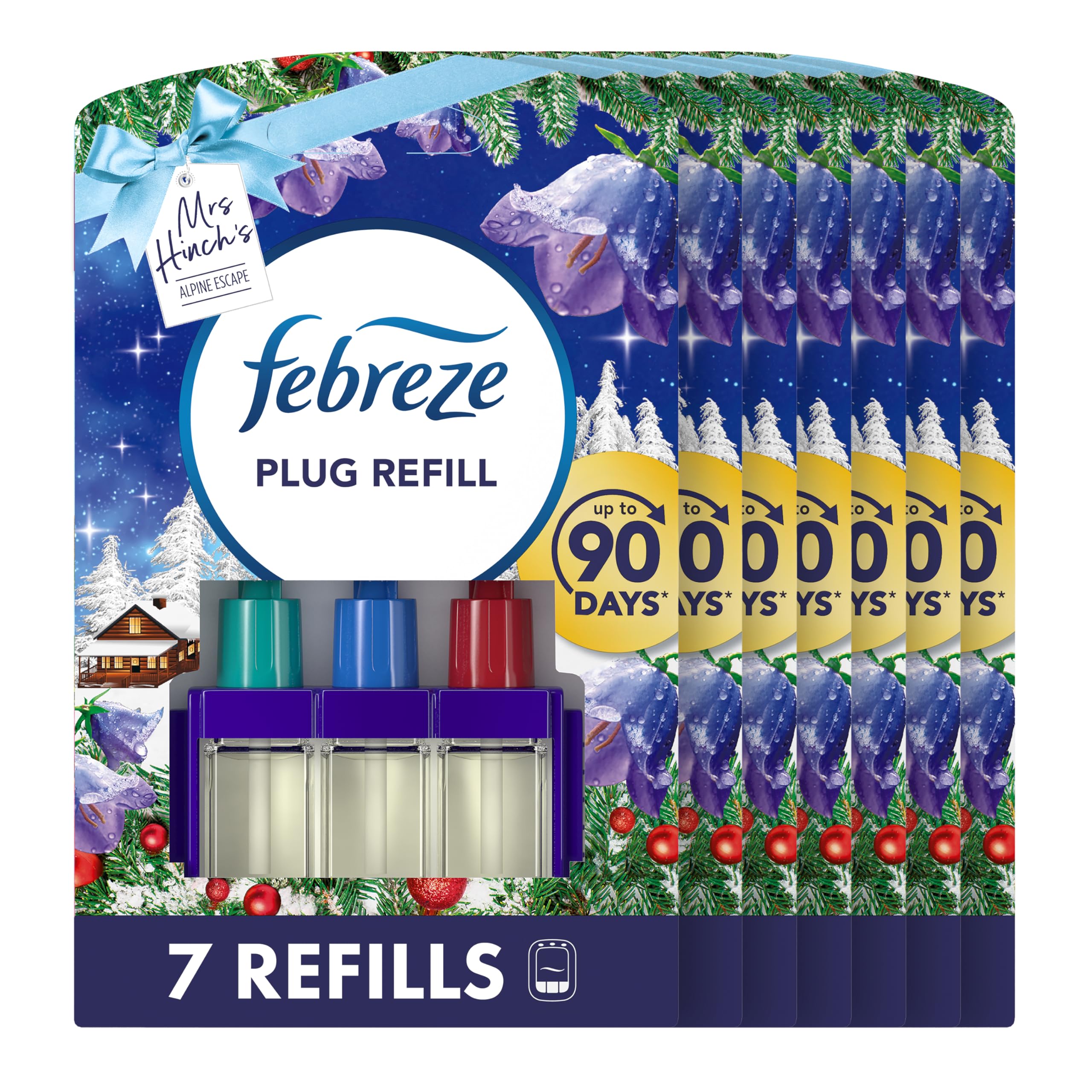 Febreze 3Volution Air Freshener Plug In Refill - Alpine Escape, 7x20ml 8