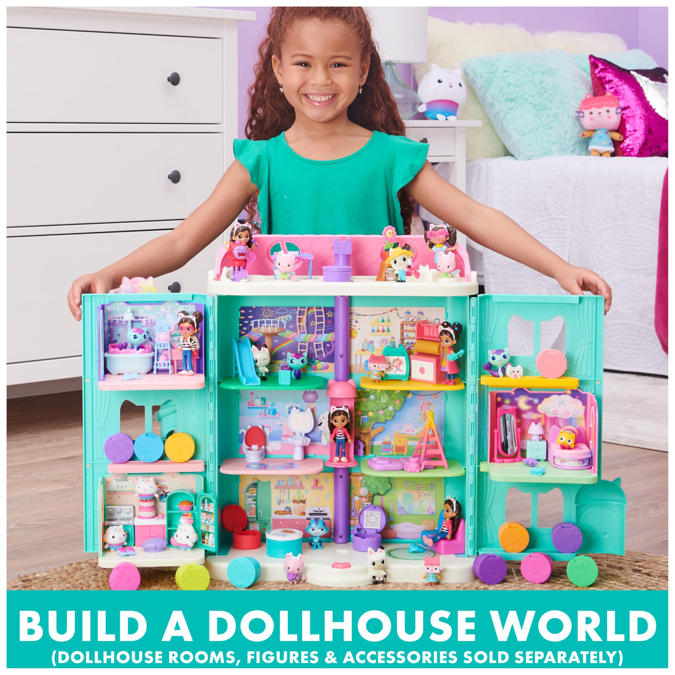 Gabby's Dollhouse Gabby Girl Doll - 20.3-cm Poseable Doll with Soft Curly Hair, Ages 3+ 8