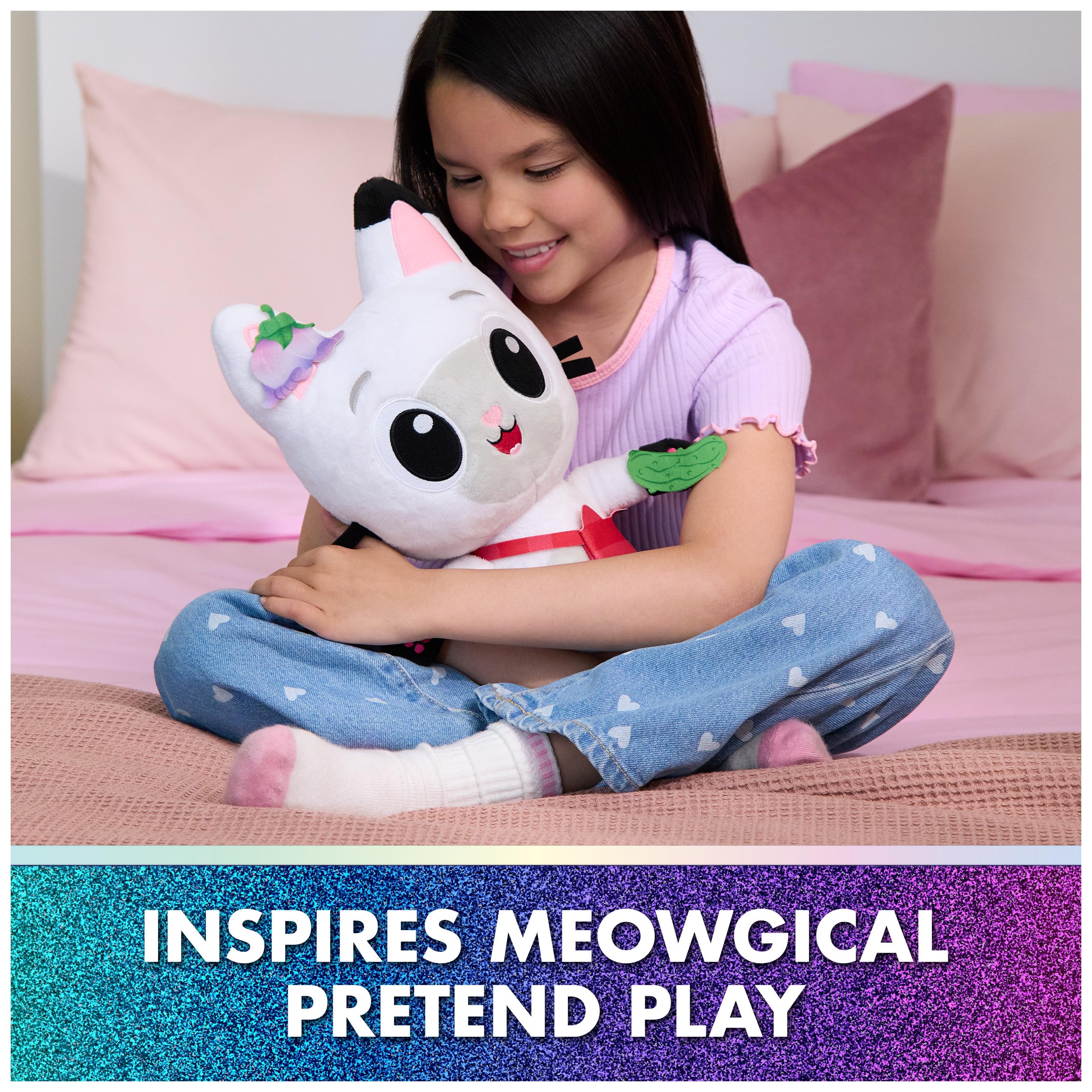 Interactive Pandy Paws Plush Toy - Meow-mazing Gabby's Dollhouse Movie Magic, 33cm Tall 8