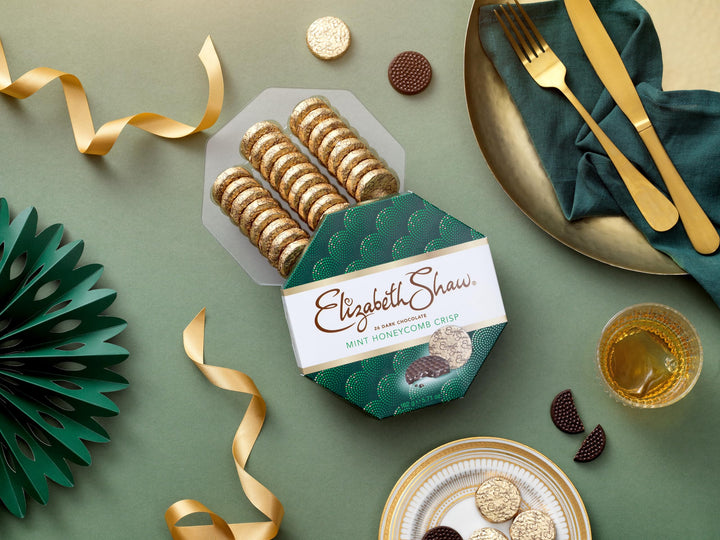 Elizabeth Shaw Dark Mint Crisp 162g - Rich Dark Chocolate with Crisp Honeycomb & Mint
