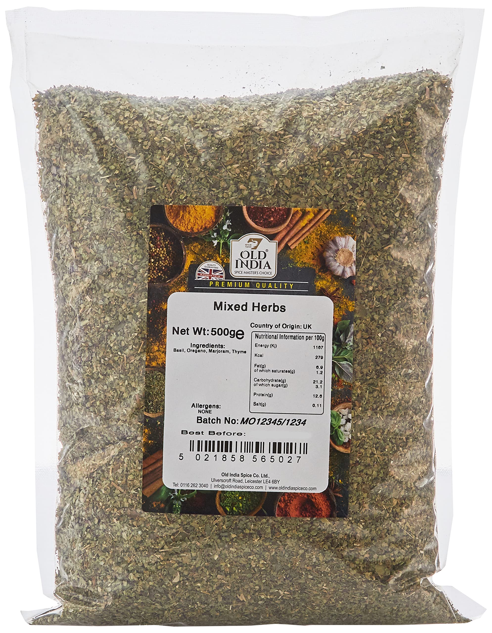 Old India Mixed Herbs - 100% Natural, Additive-Free | 500g
