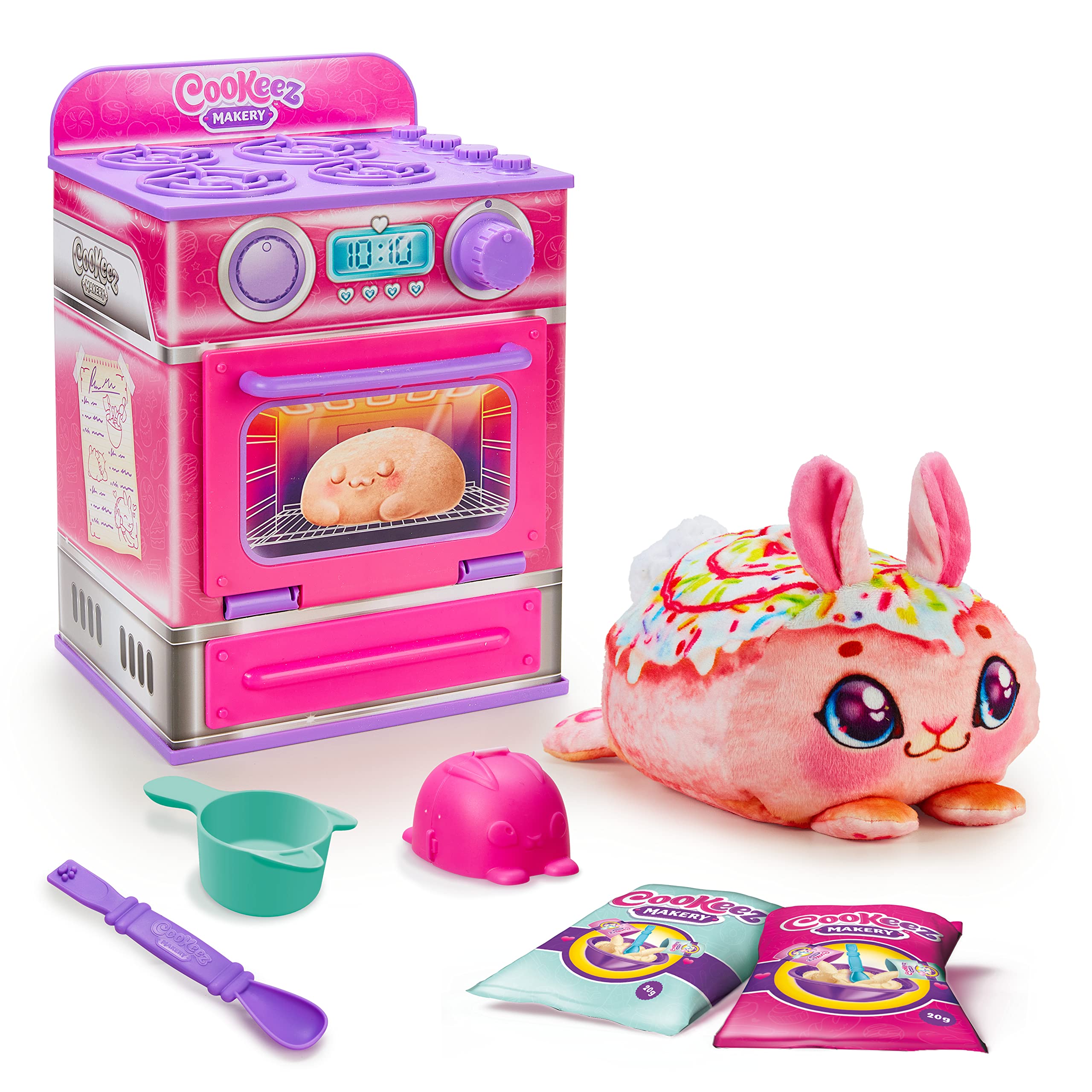 Cookeez Makery Cinnamon Treatz Oven - Interactive Plush Baking Playset for Kids 5+ 1