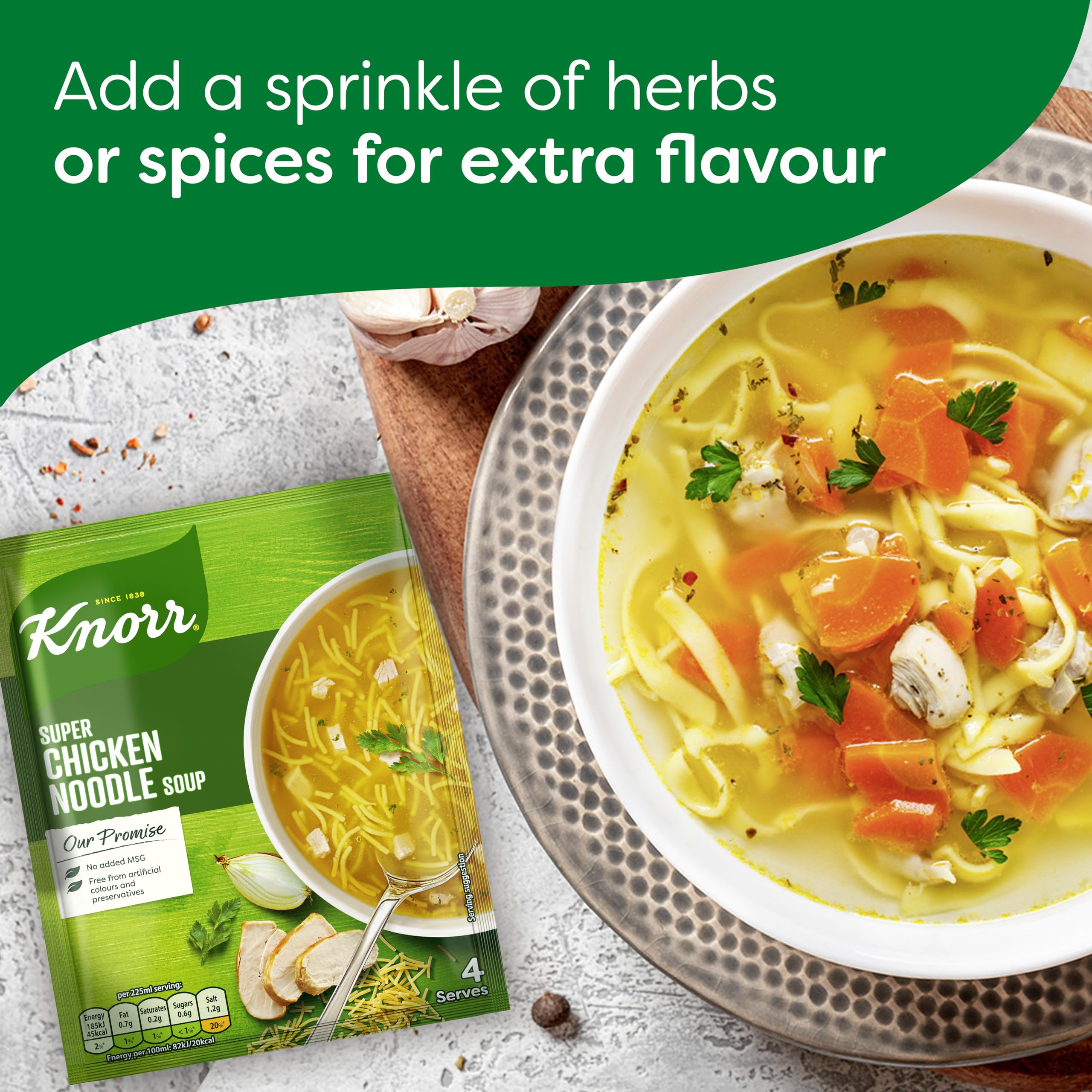 Knorr - Super Chicken Noodle Dry Soup Mix 612g (12 x 51g) 4