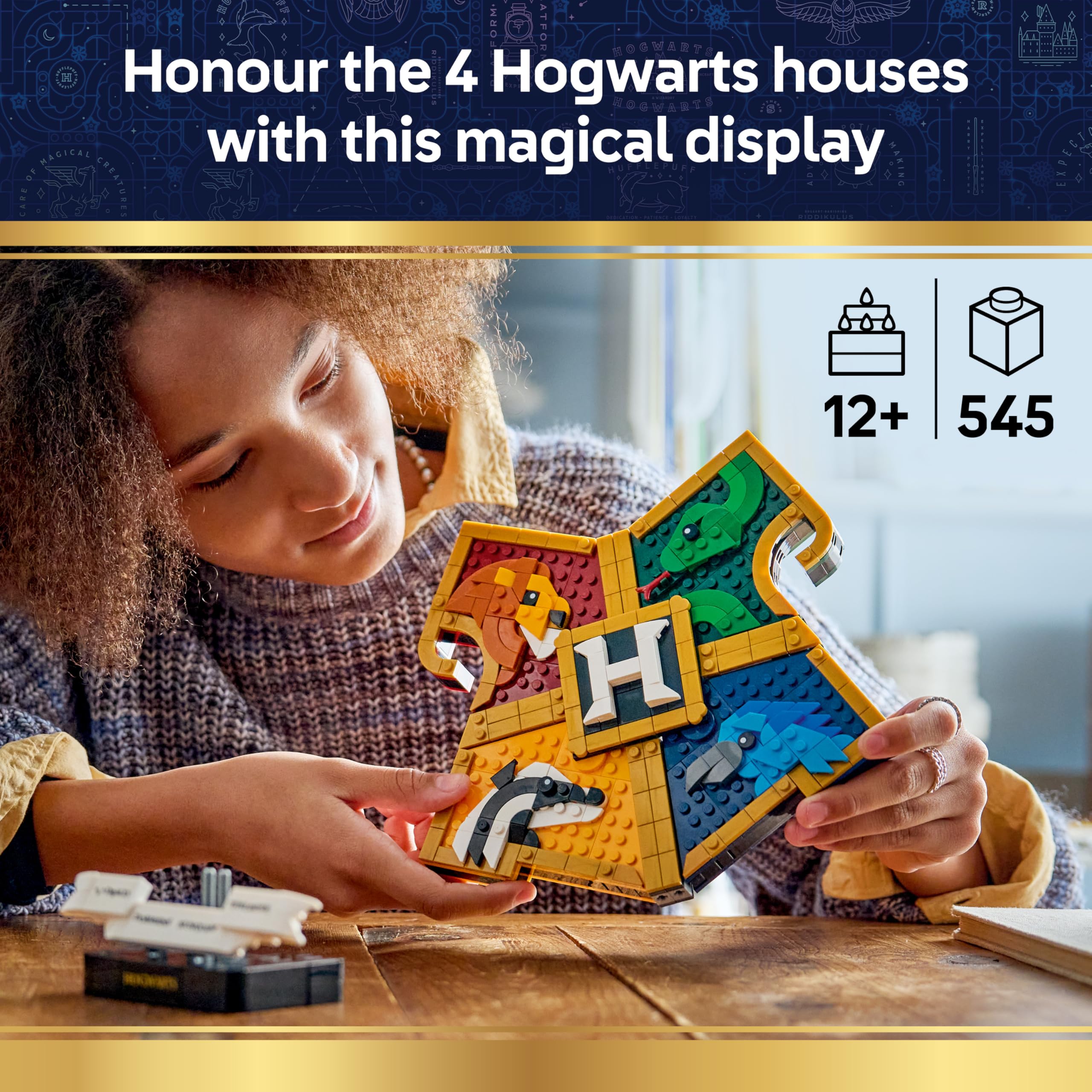 LEGO Harry Potter Hogwarts House Crest Building Set 76462 | Ages 12+