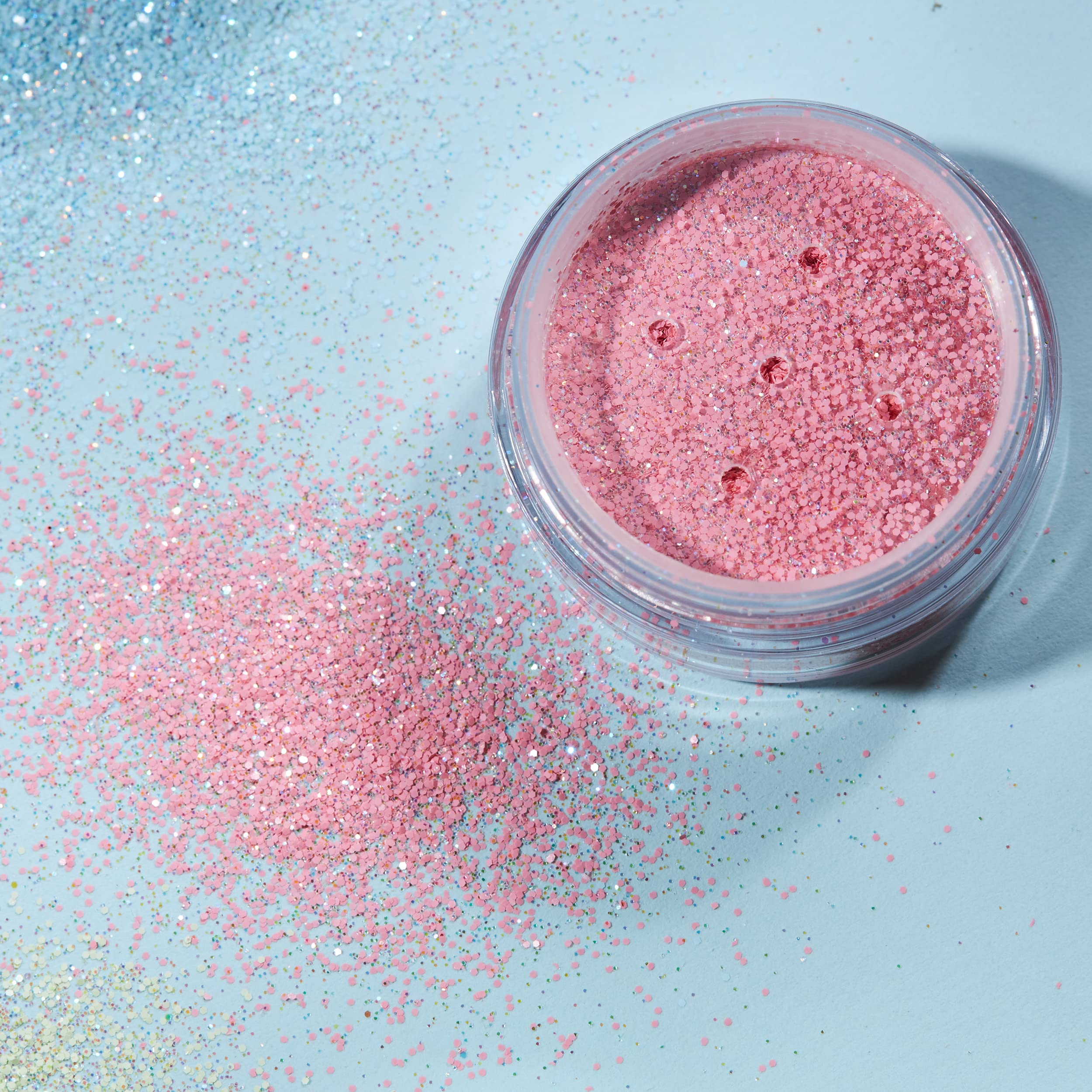 Moon Glitter - Pastel Glitter Shaker in Coral (5g) 10