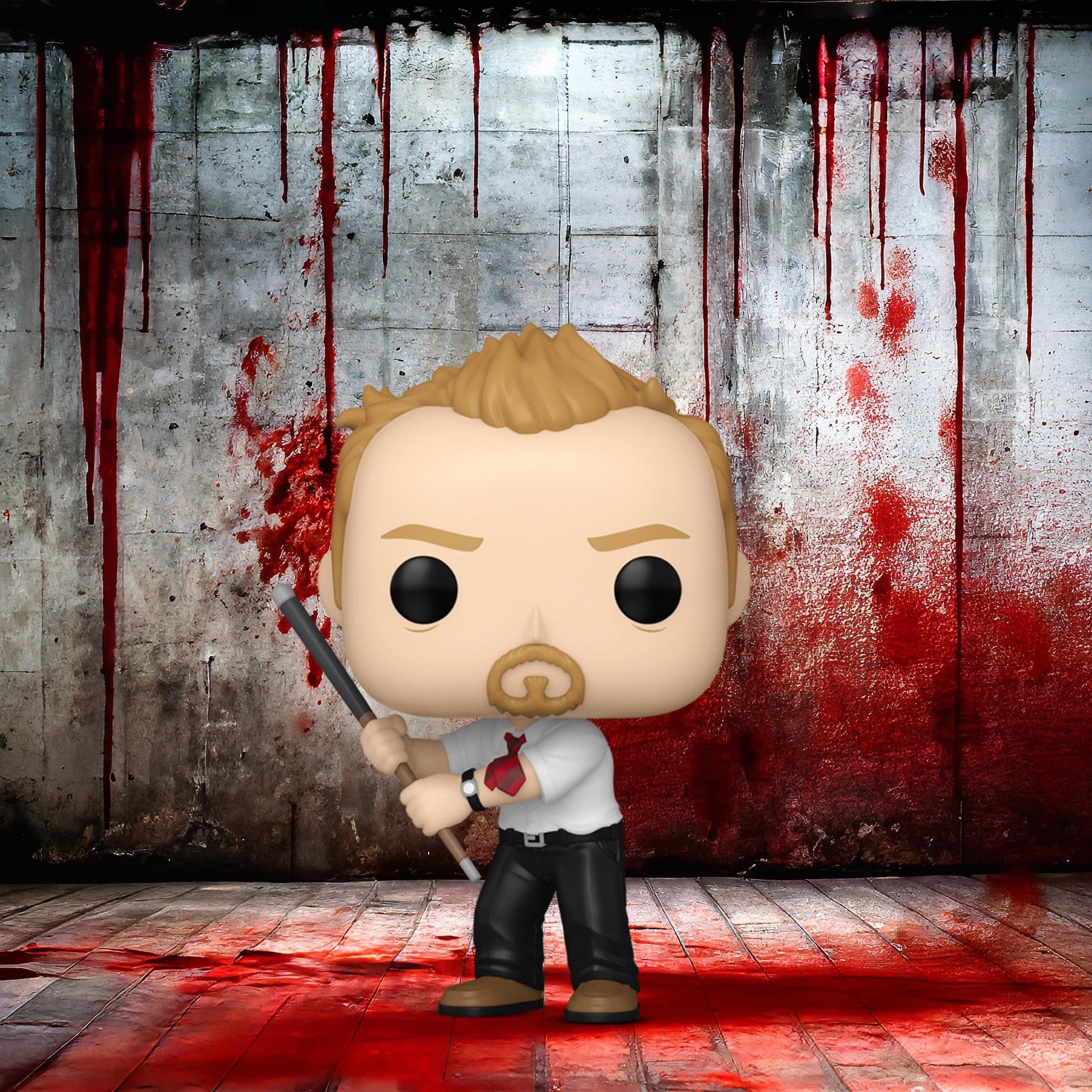 Funko Pop! Movies: Shaun of the Dead - Shaun Vinyl Figure (84931) Rare Chase Variant 9