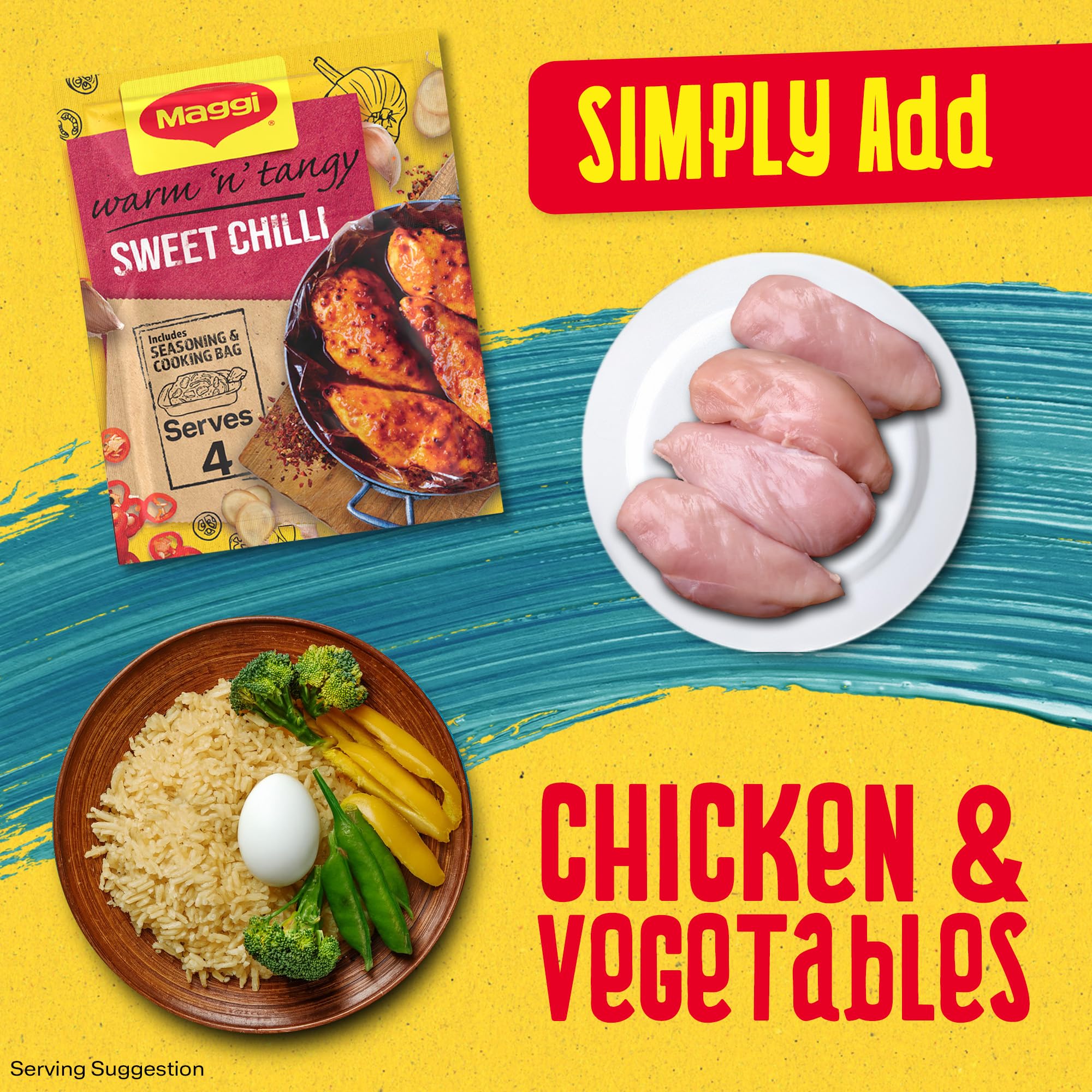 MAGGI - So Juicy Sweet Chilli Recipe Mix 44g 5