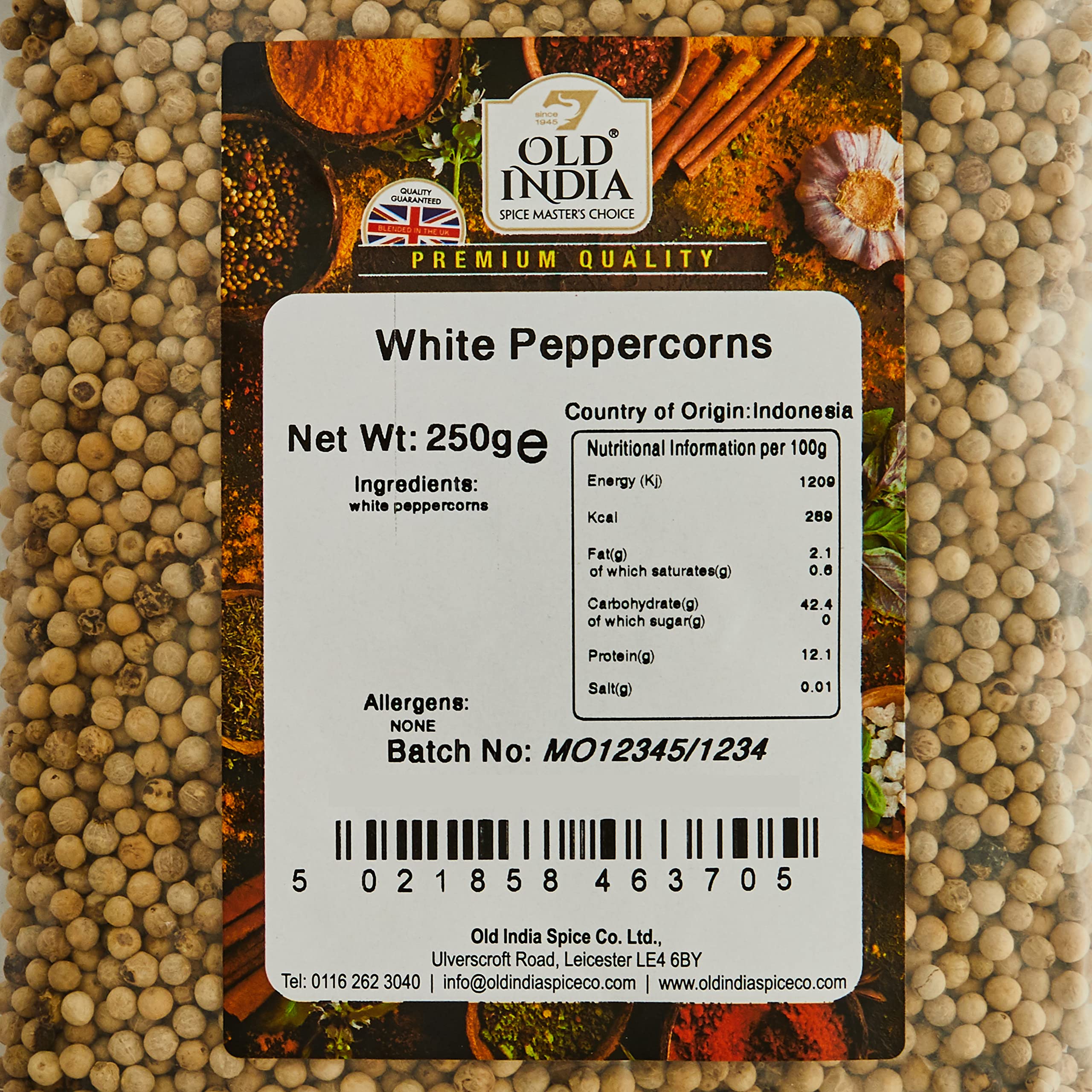 Old India White Peppercorns - 100% Natural & Additive Free | 250g 2