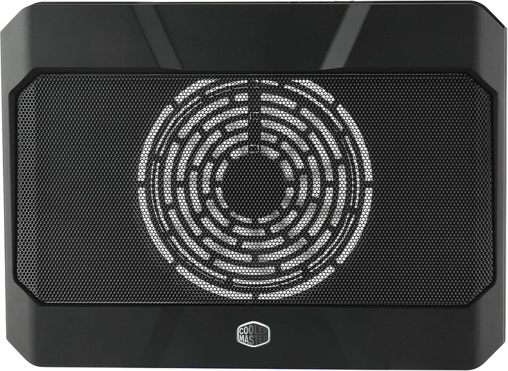 Cooler Master Notepal X150R Laptop Cooling Pad with 160mm Silent Fan, Blue LED, and 3 USB Ports