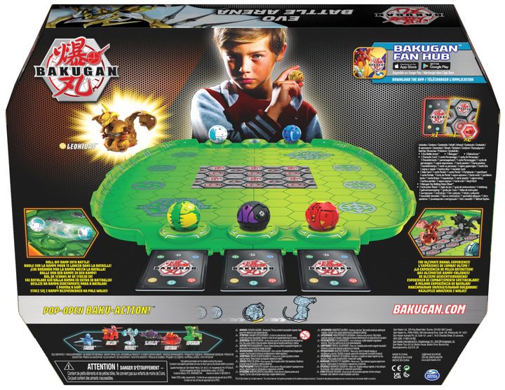 BAKUGAN Evo Battle Arena - Includes Exclusive Leonidas Bakugan for Ages 5-8