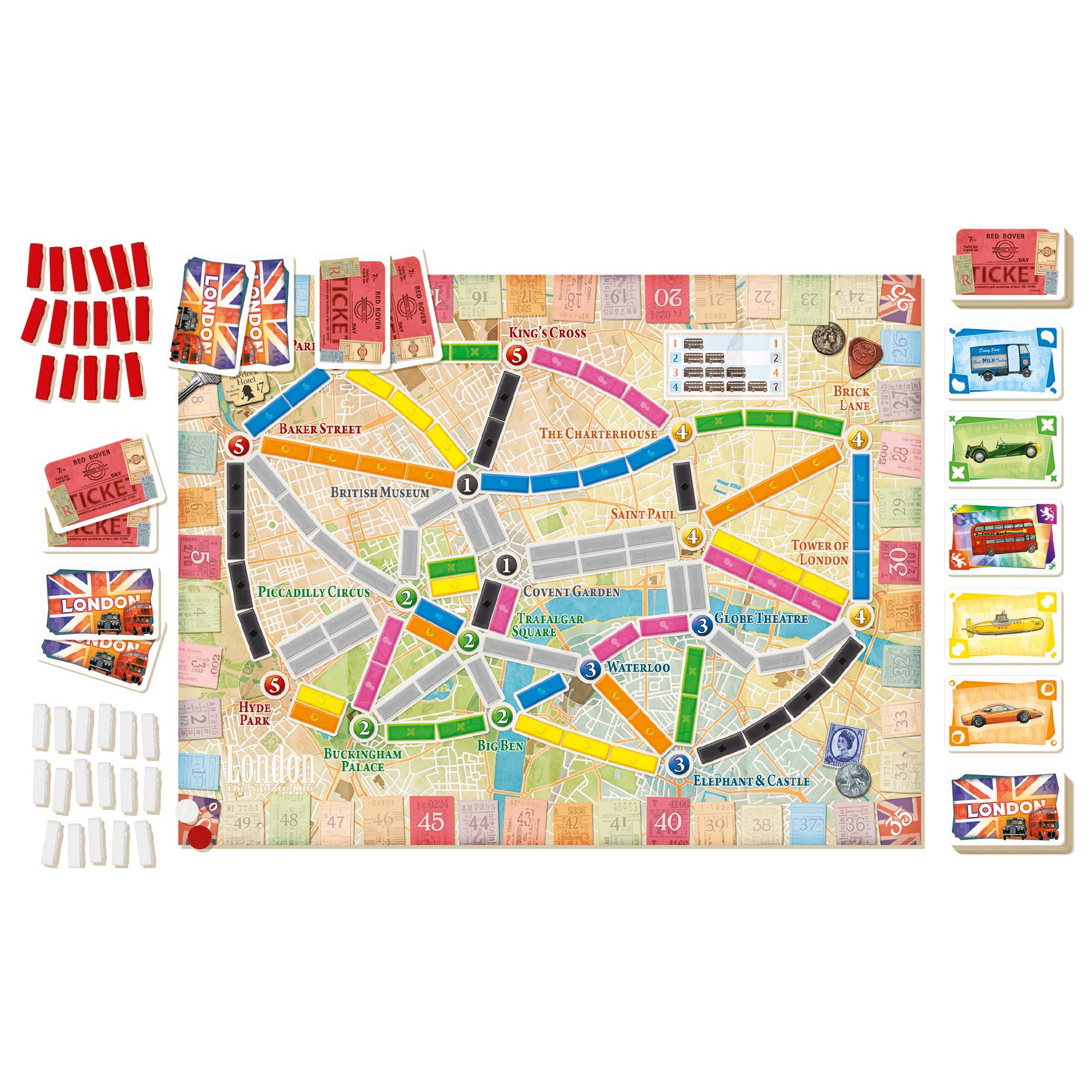 Days of Wonder Ticket to Ride London Board Game | Ages 8+ | 2-4 Players | 10-15 Minute Playtime 6