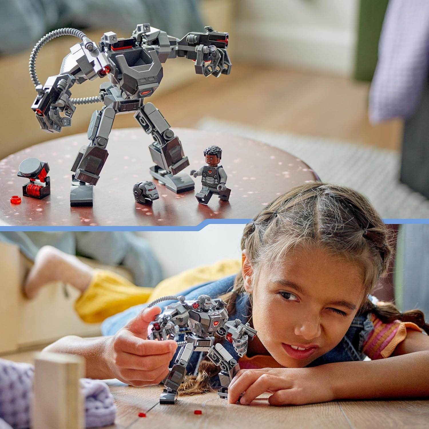 LEGO Marvel War Machine Mech Armour - Buildable Action Figure for Kids 6+ 6