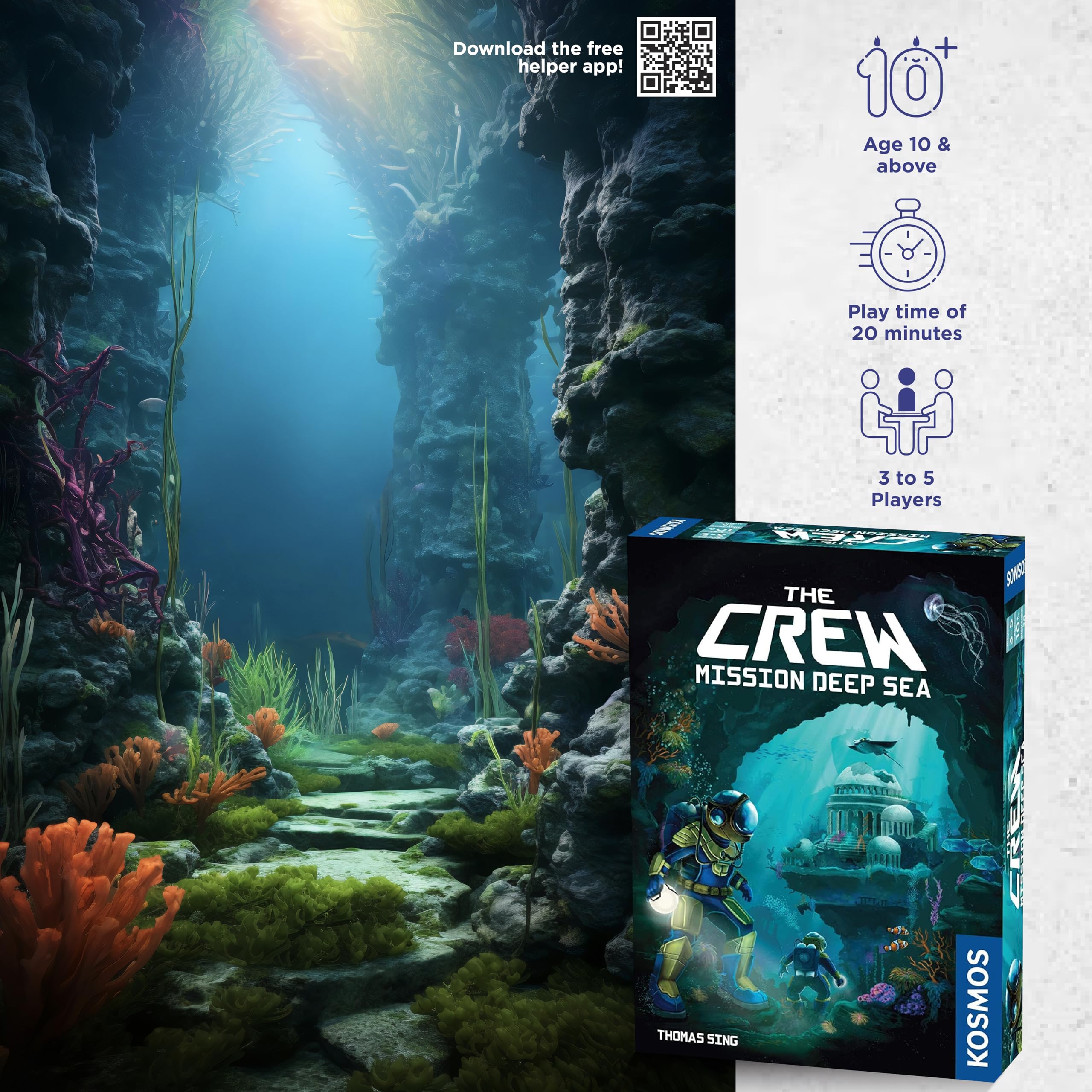Thames & Kosmos The Crew: Mission Deep Sea Cooperative Trick-Taking Card Game for Ages 10+