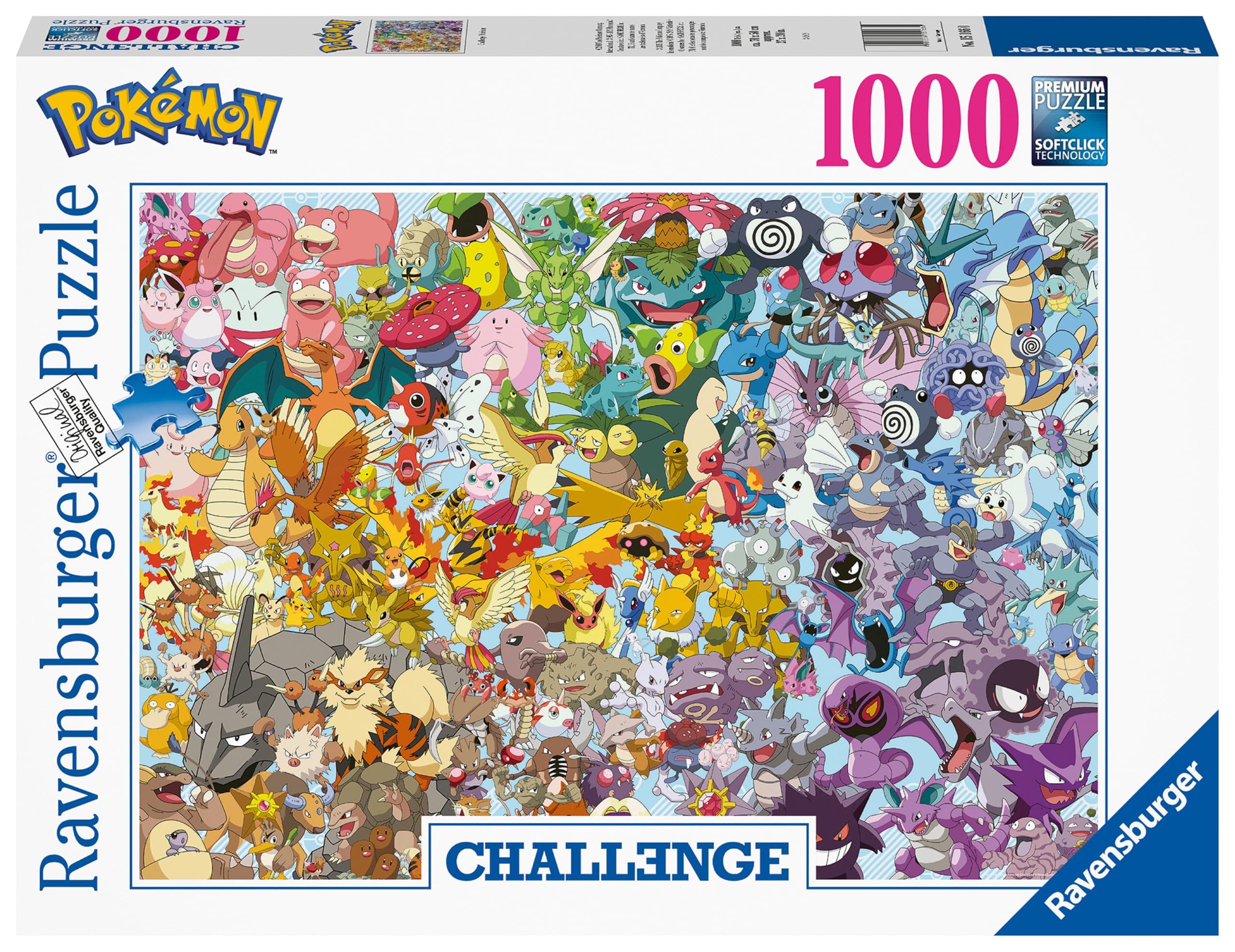 Ravensburger Pokémon 1000 Piece Challenge Jigsaw Puzzle for Ages 12+