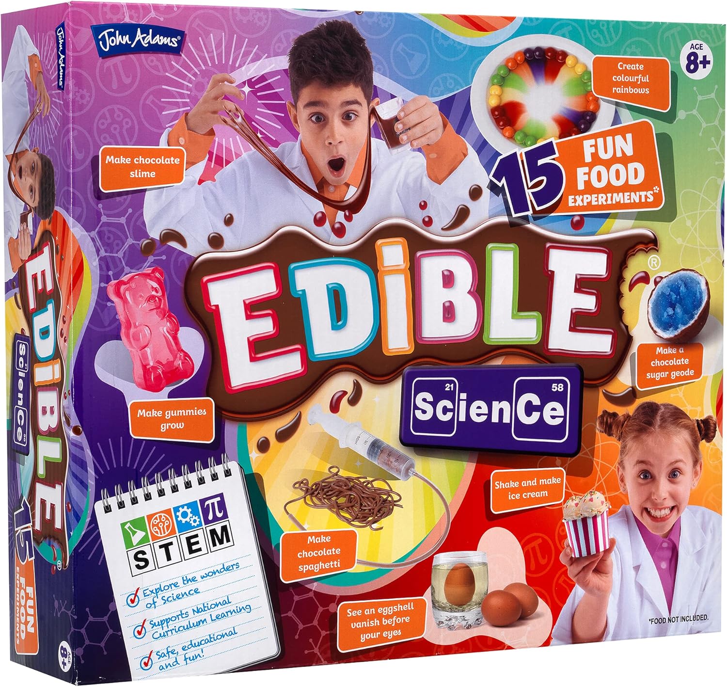 John Adams Edible Science Kit - 15 Fun Food Experiments for Kids 8+ 1