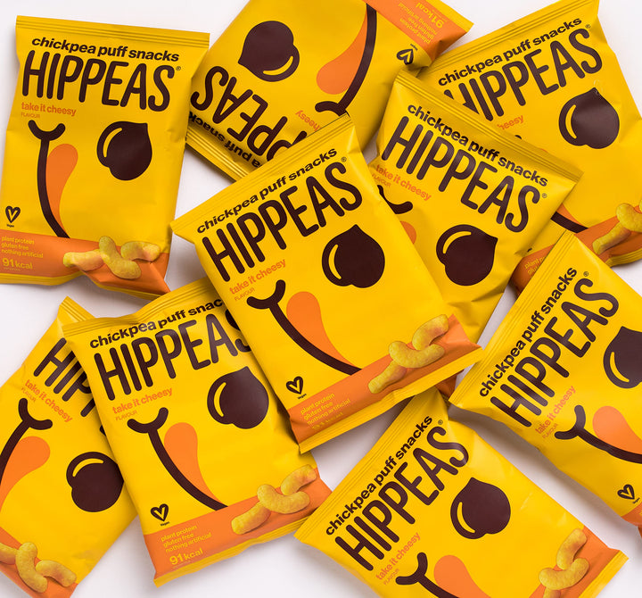 Hippeas Take It Cheesy Chickpea Puffs Vegan Crisps Multipack | 25 x 15g
