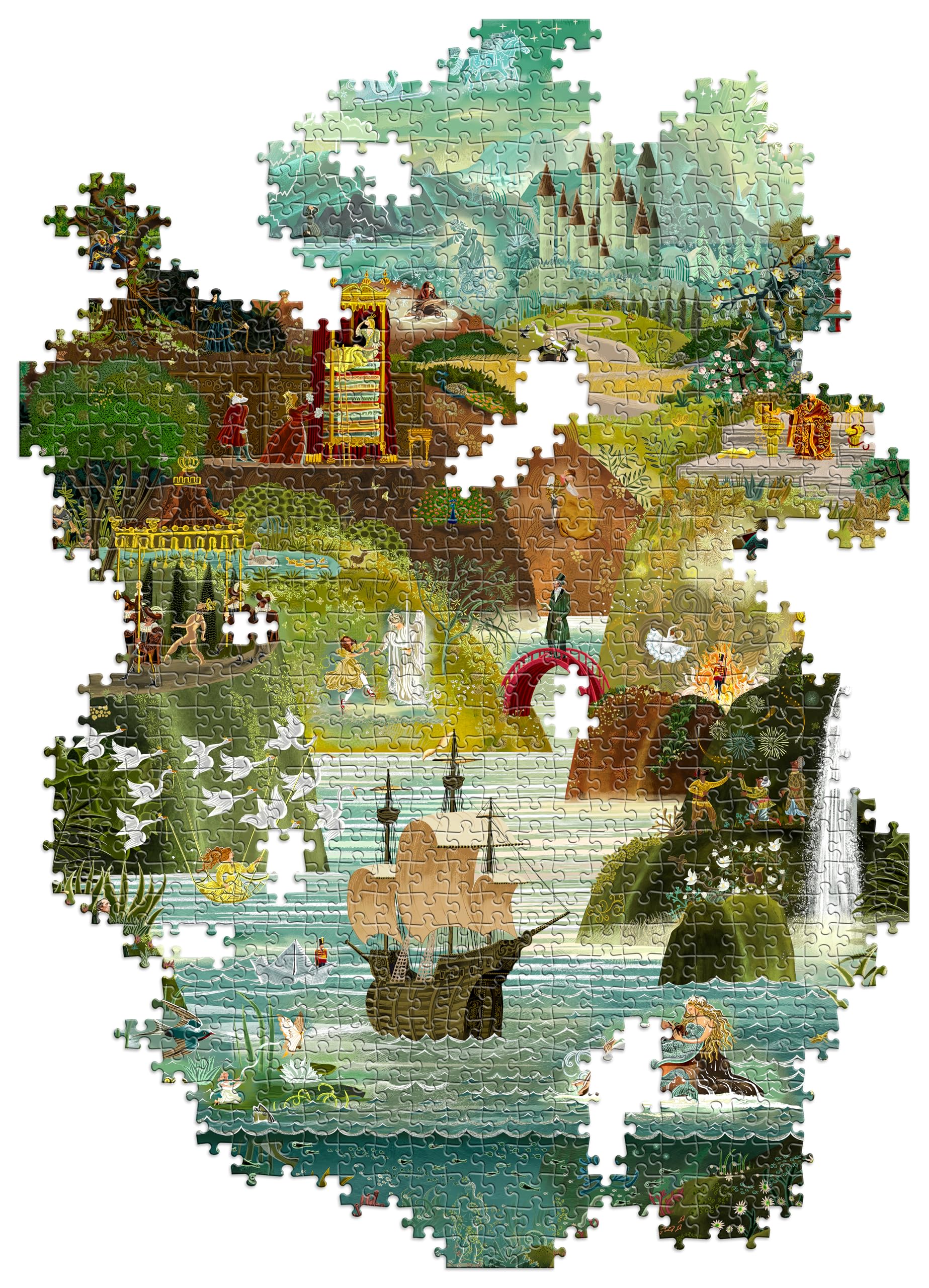 Laurence King The World of Hans Christian Andersen's Fairy Tales Jigsaw Puzzle | 1000 Pieces | 48.5 x 68 cm 3