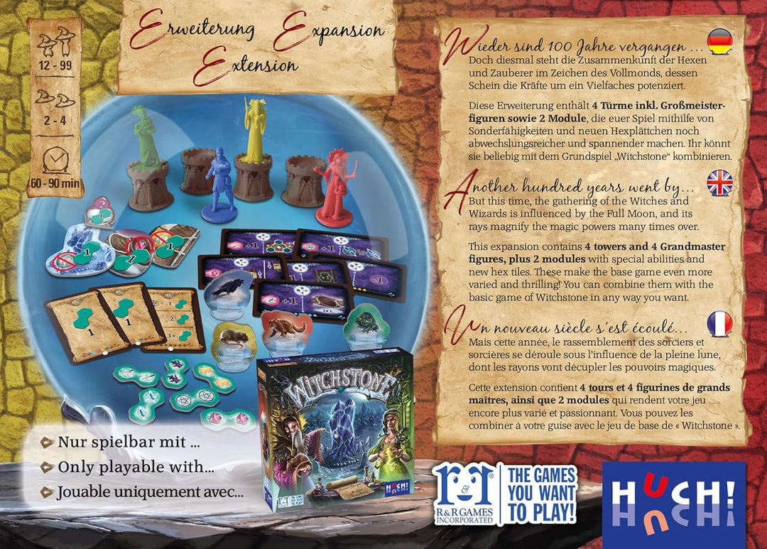 Witchstone Full Moon - HUCH! Strategy Board Game Expansion for 2-4 Players