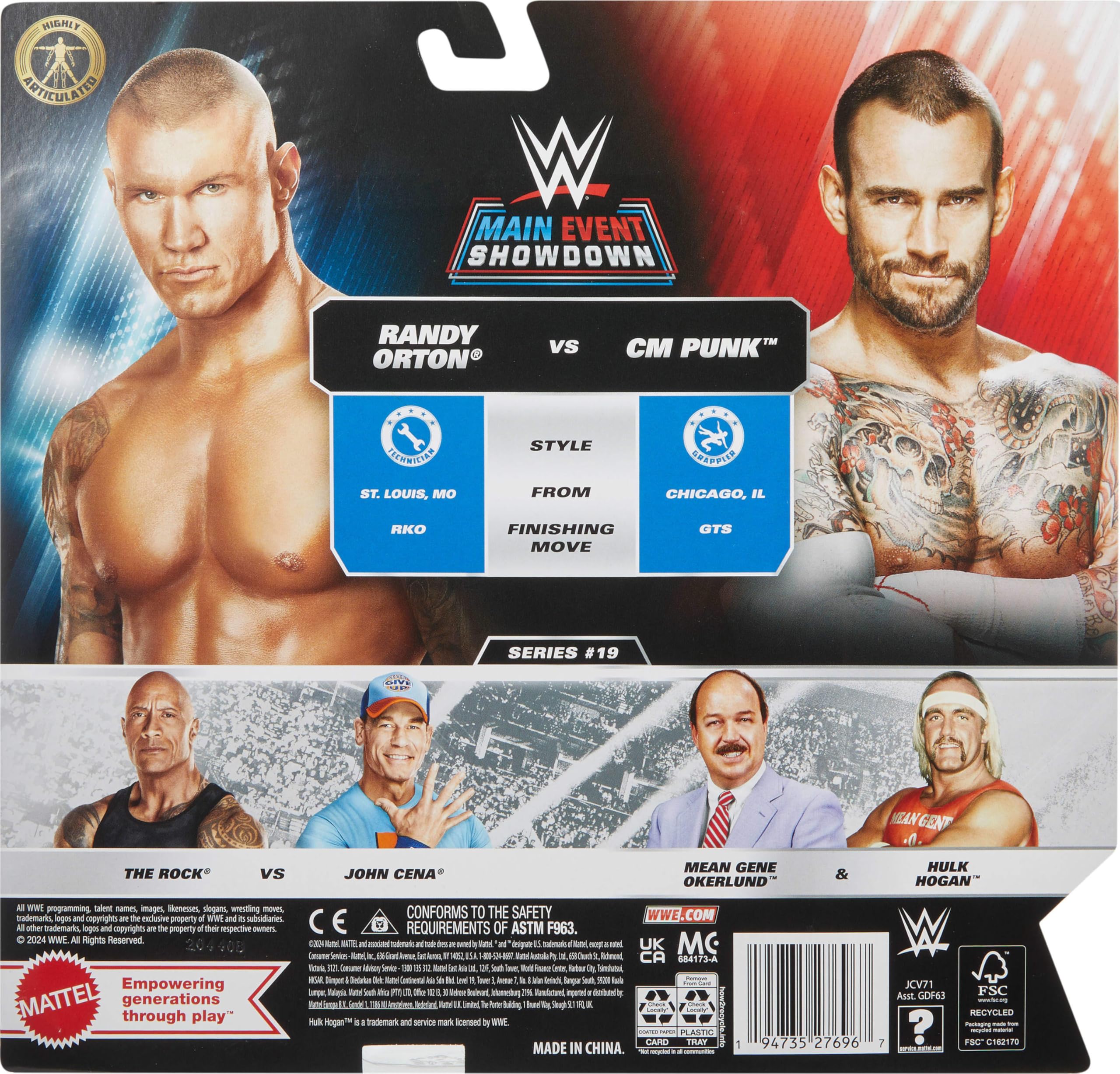 Mattel WWE Main Event Championship Showdown 2-Pack Action Figures - 6-Inch Collectible Figures with Accessories 12