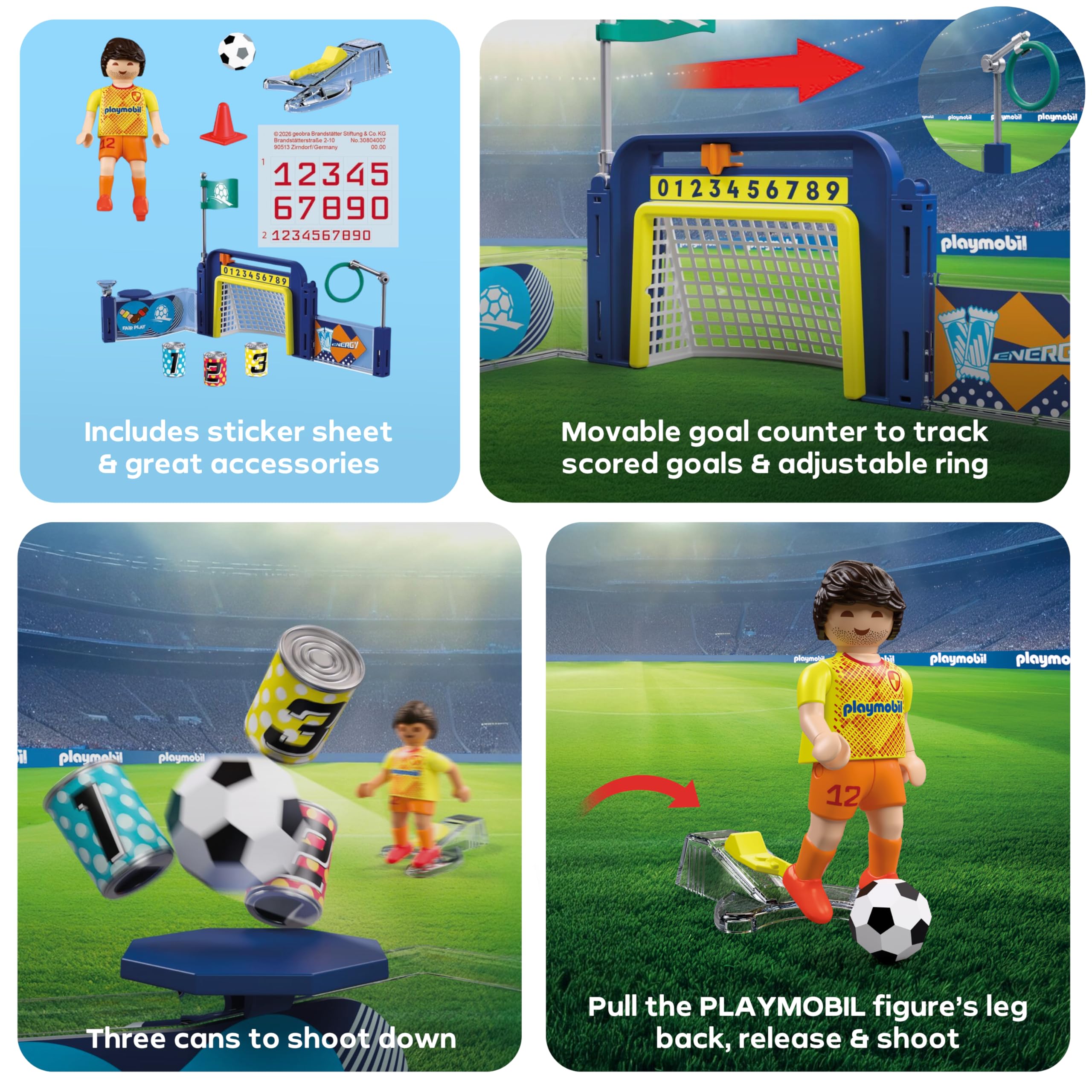 Playmobil | My Life | Soccer Training Station | Training Ground with Target 8