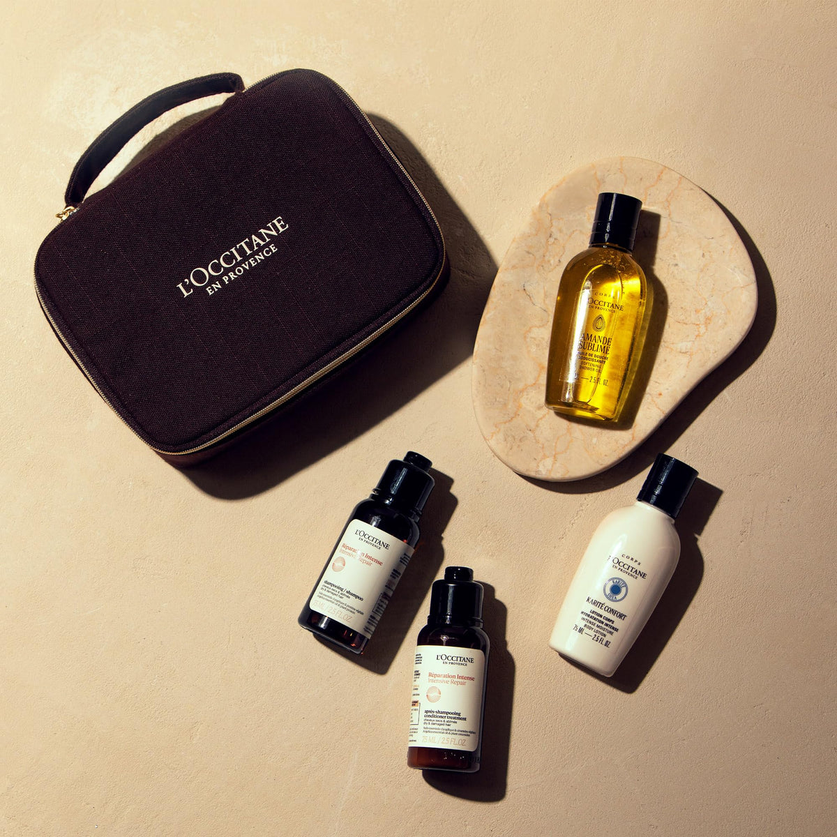 L'OCCITANE Body Care and Hair Care Travel Collection Gift Set - Nourishing & Hydrating