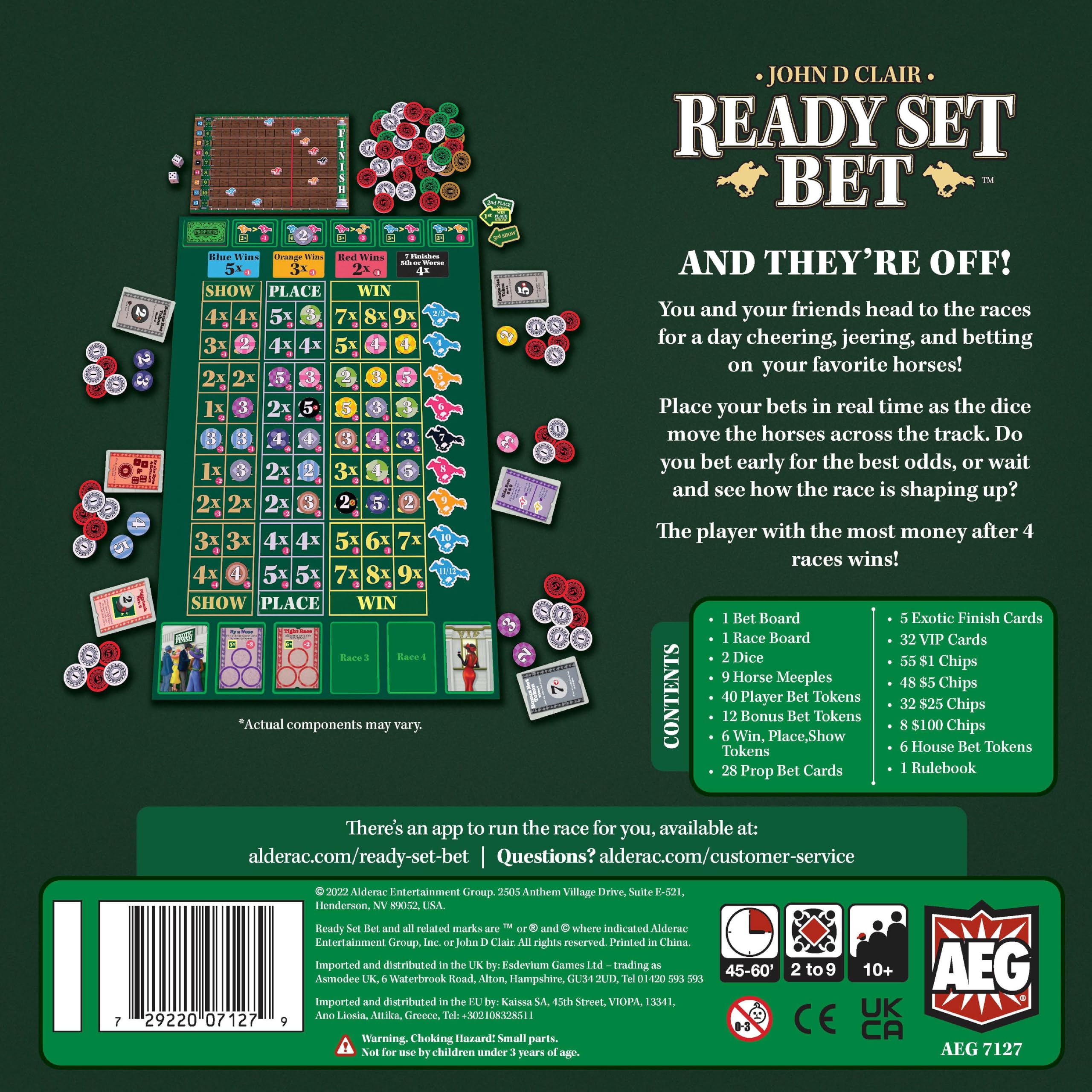 Alderac Entertainment Group Ready Set Bet Board Game 7