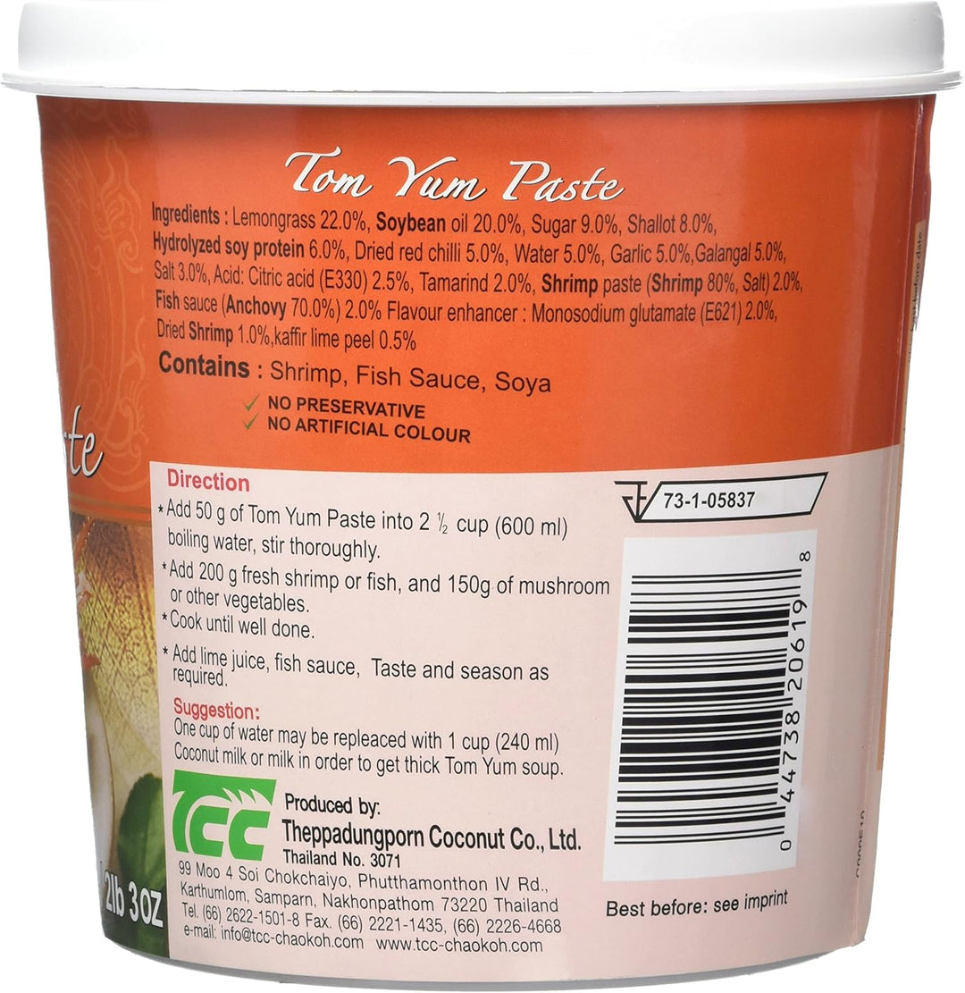 Mae Ploy Tom Yam Paste 1 kg - Authentic Thai Red Curry Paste for Spicy Soups and Stir-Fries